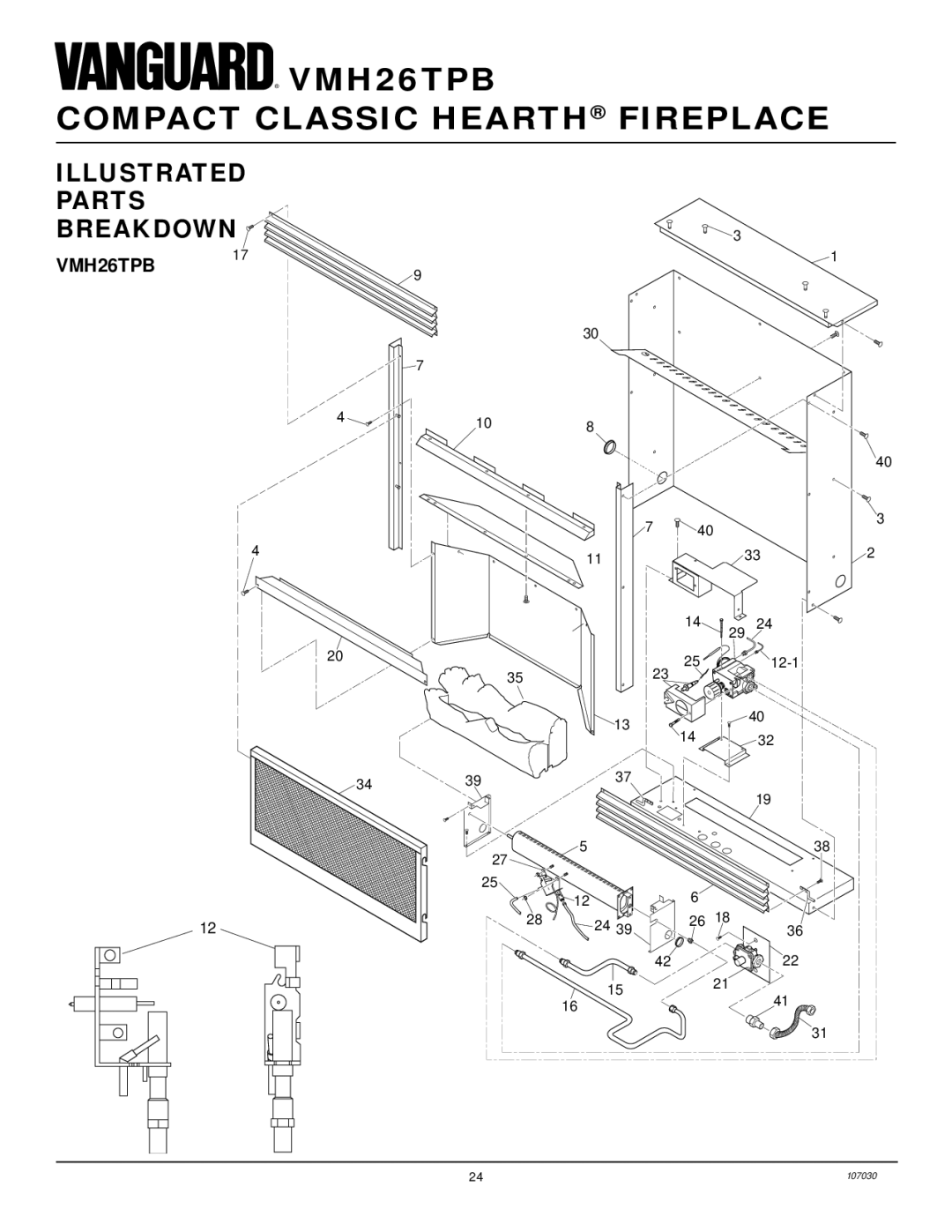 Desa VMH26TPB 14 installation manual Illustrated Parts Breakdown 