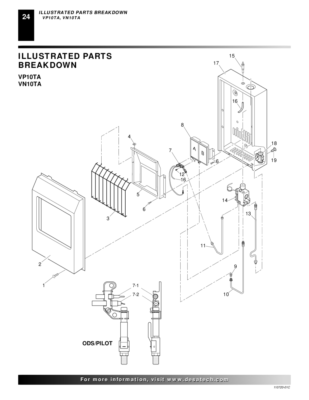 Desa VN10A installation manual VP10TA VN10TA 