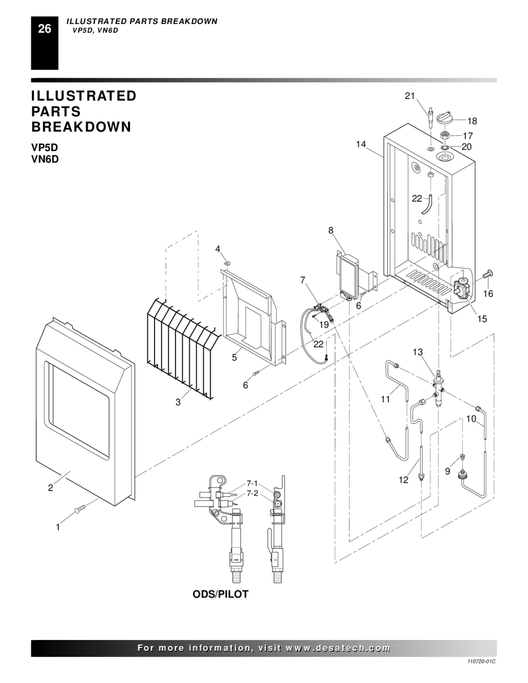 Desa VN10A installation manual VP5D VN6D ODS/PILOT 