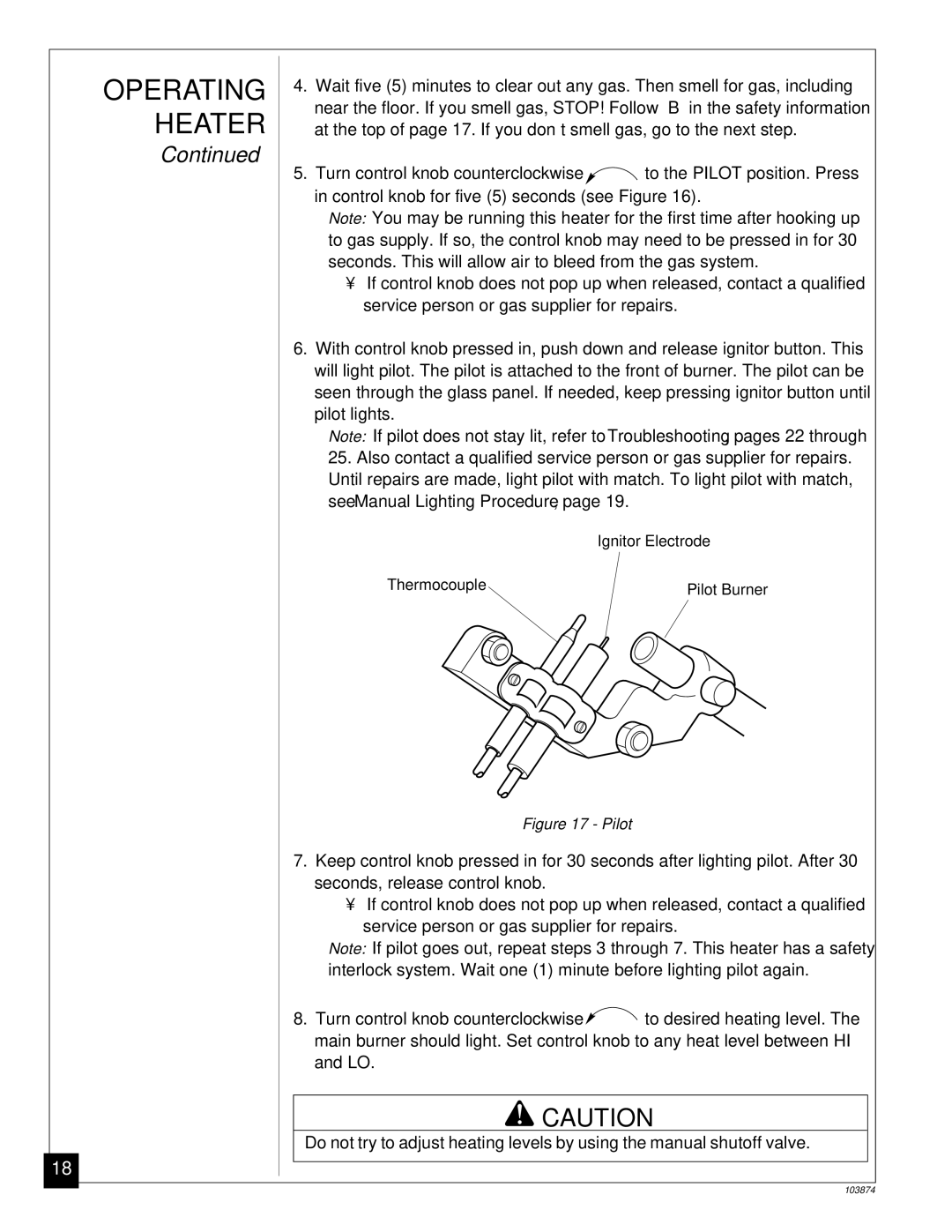 Desa VN2000BTC, VN2800BTC installation manual Pilot 