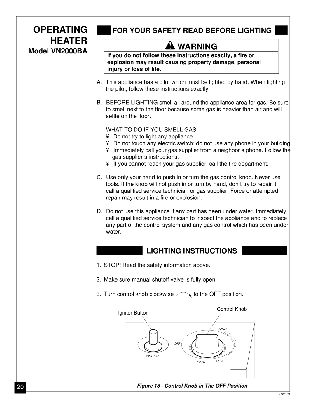 Desa VN2000BTA, VN2800BTA installation manual Model VN2000BA 