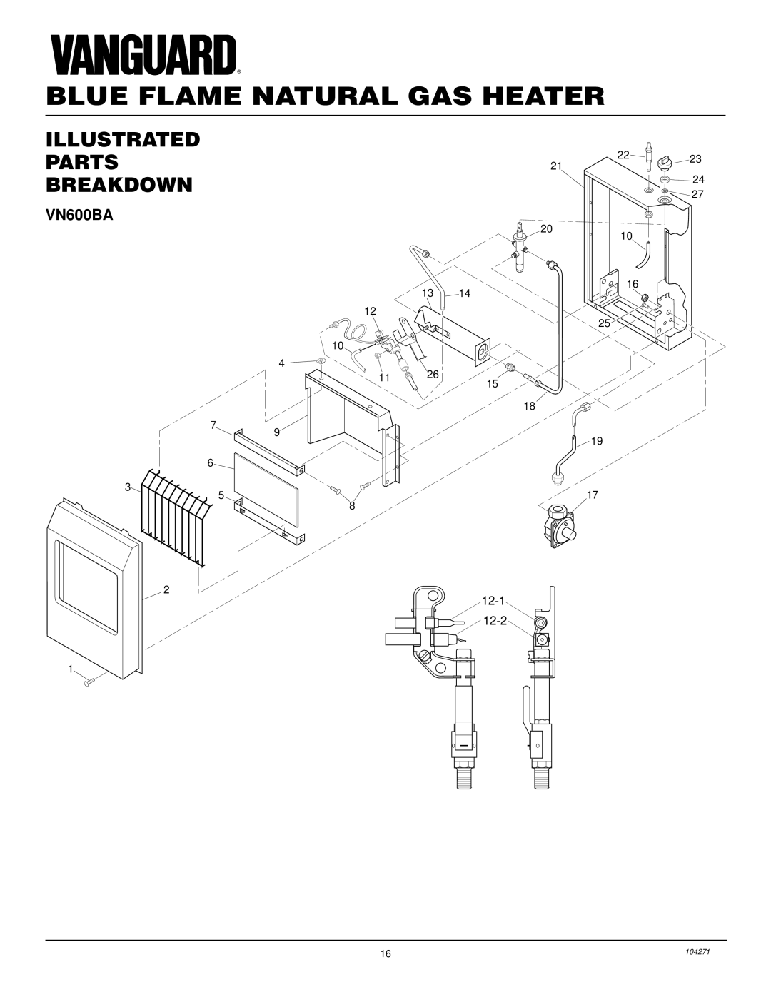 Desa VN600BA installation manual Illustrated Parts Breakdown 