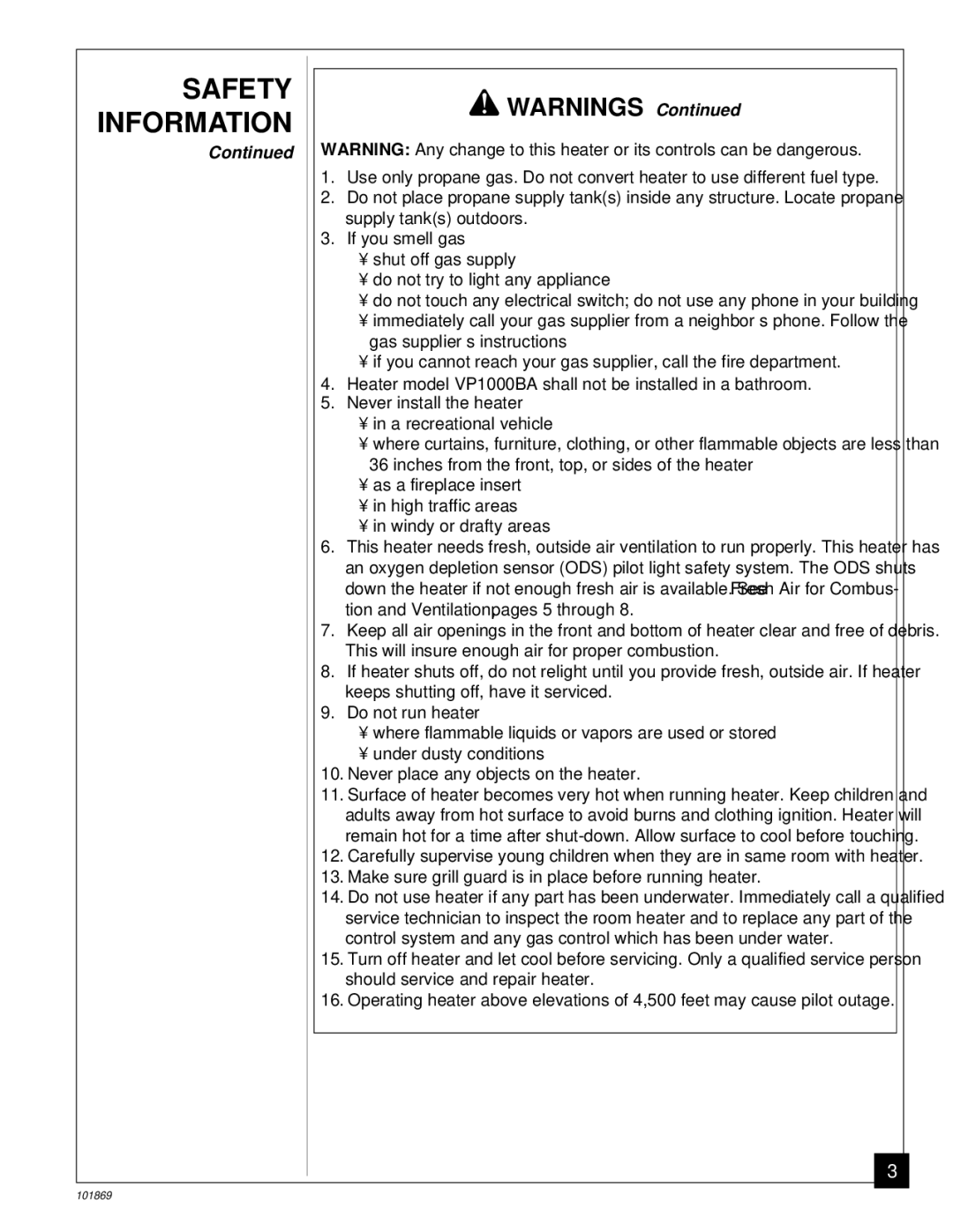 Desa VP600B, VP1000BA installation manual 001 