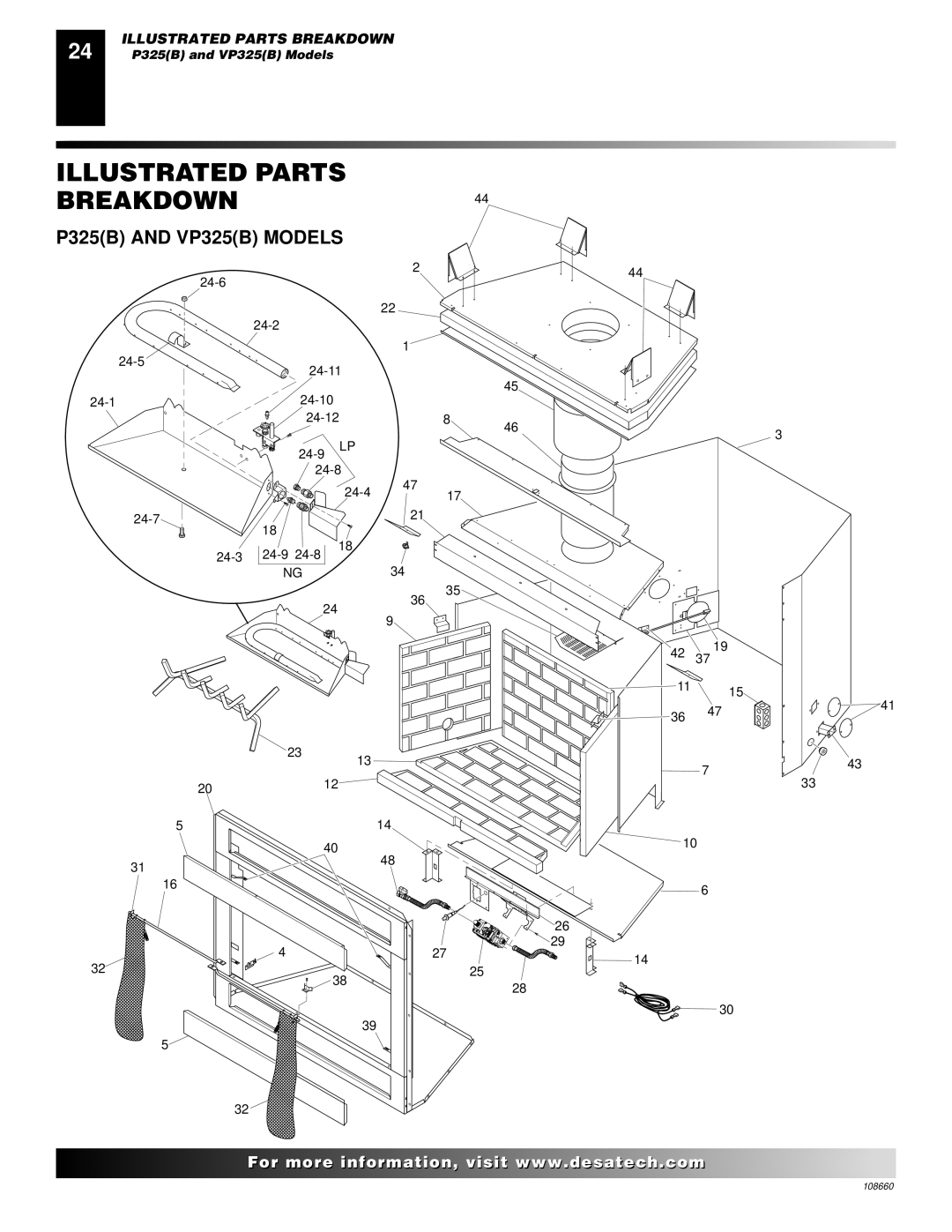 Desa VP324, VP325(B) installation manual BREAKDOWN44 