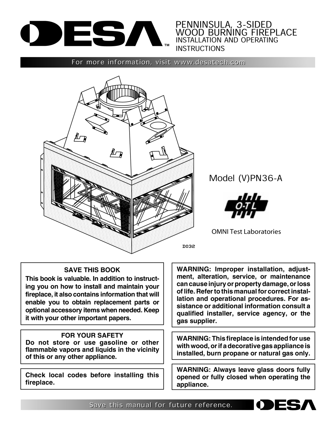 Desa (V)PN36-A manual 