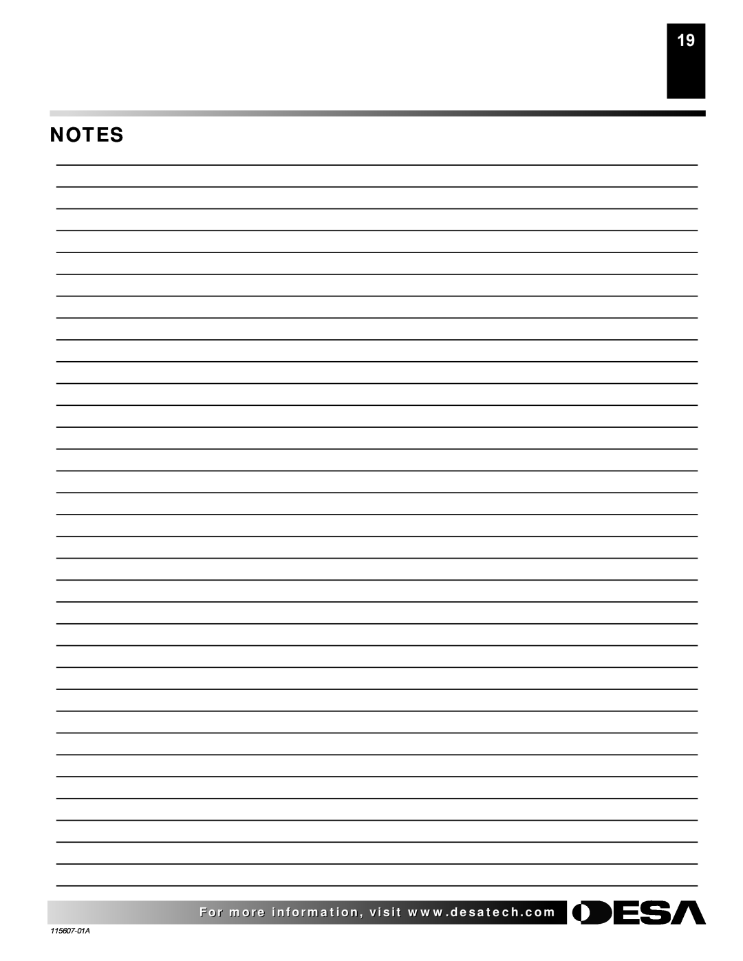 Desa (V)PN36-A manual Notes 