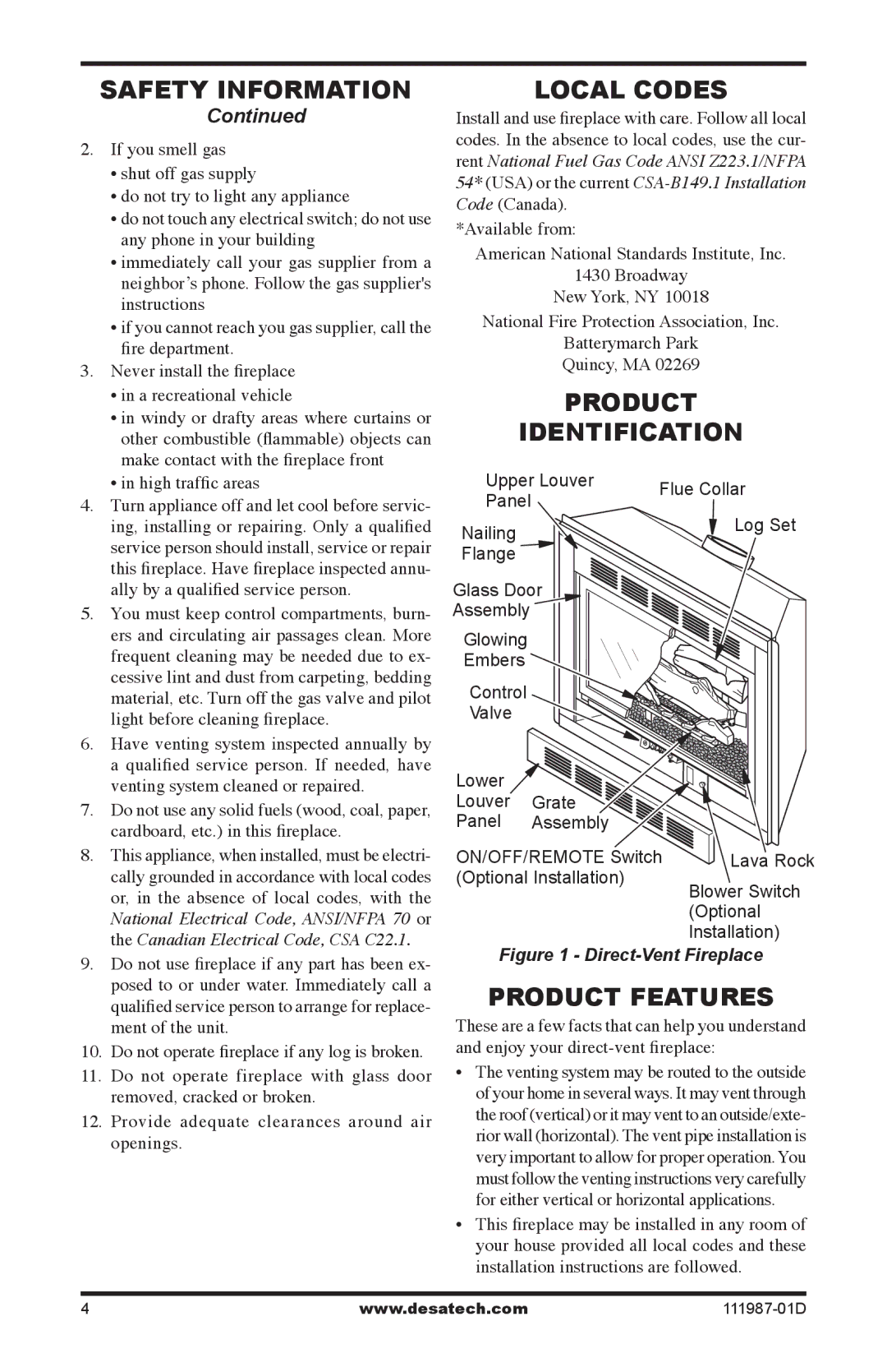 Desa (V)T32EP SERIES, (V)T32EN SERIES Local Codes, Product Identification, Product Features, High traffic areas 