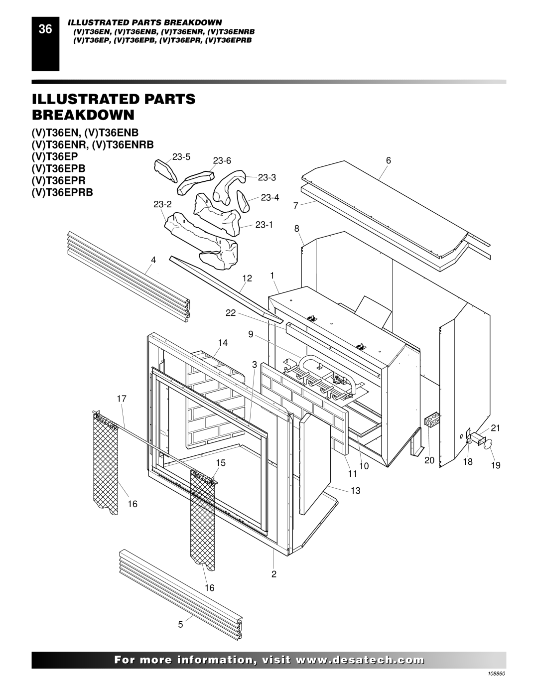 Desa (V)T32EP, (V)T36EP SERIES, (V)T36EN SERIES, V)T32EN installation manual VT36EPB VT36EPR VT36EPRB 