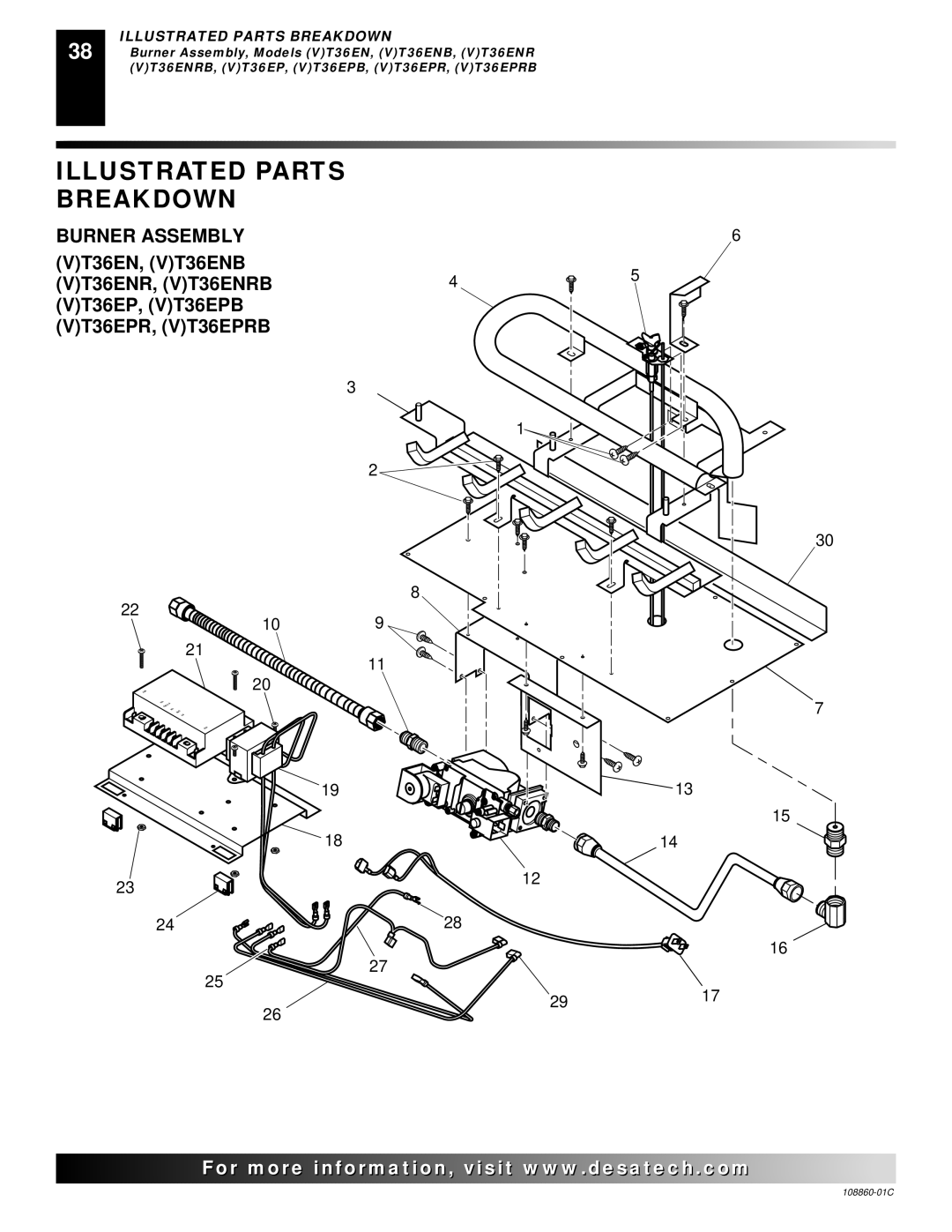 Desa (V)T36EP, (V)T36EN installation manual VT36ENR, VT36ENRB, VT36EPR, VT36EPRB 