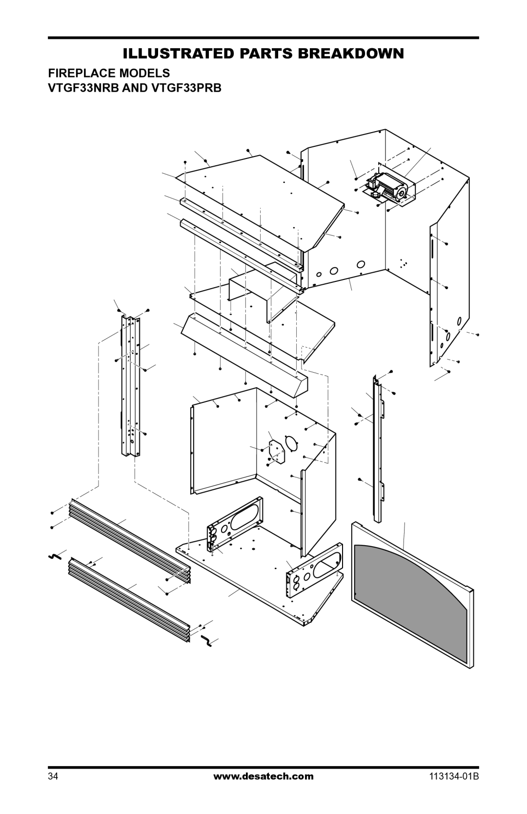 Desa installation manual Fireplace Models VTGF33NRB and VTGF33PRB 