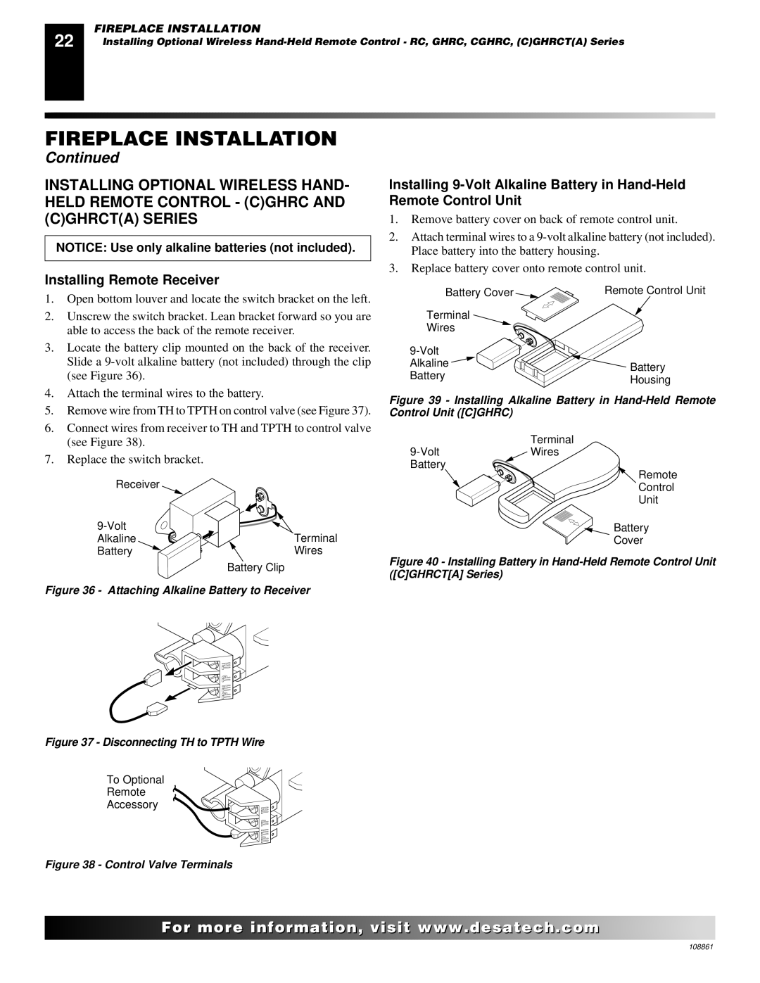 Desa CHDV47NR, (V)V36N, CHDV47PR installation manual Replace the switch bracket 