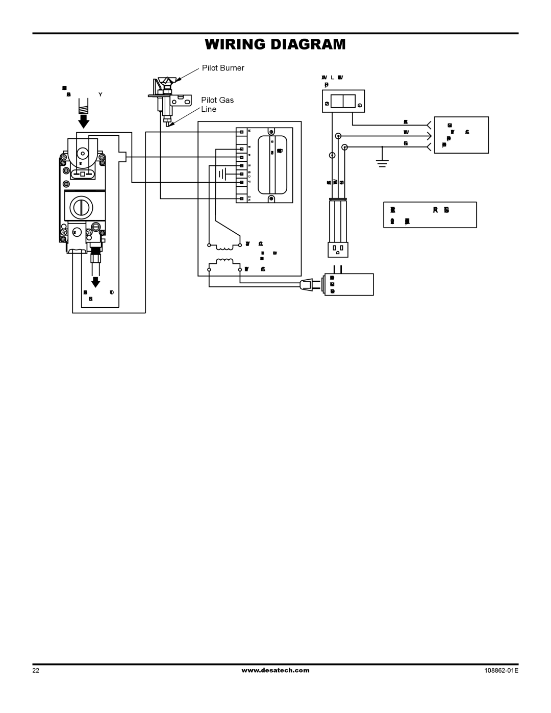 Desa (v)V42EP SERIES installation manual Wiring Diagram, Line 