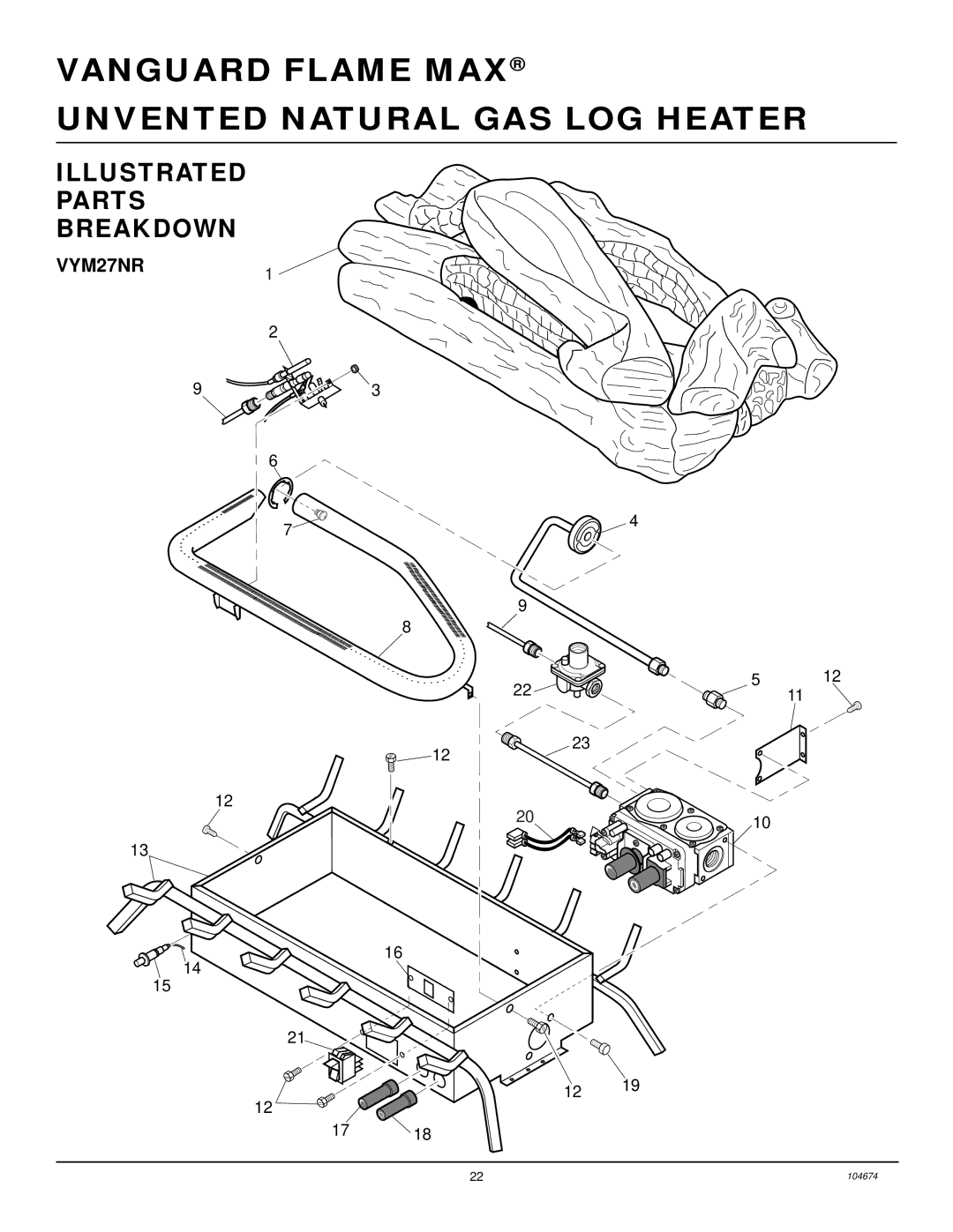 Desa VYM27NR installation manual Illustrated Parts Breakdown 