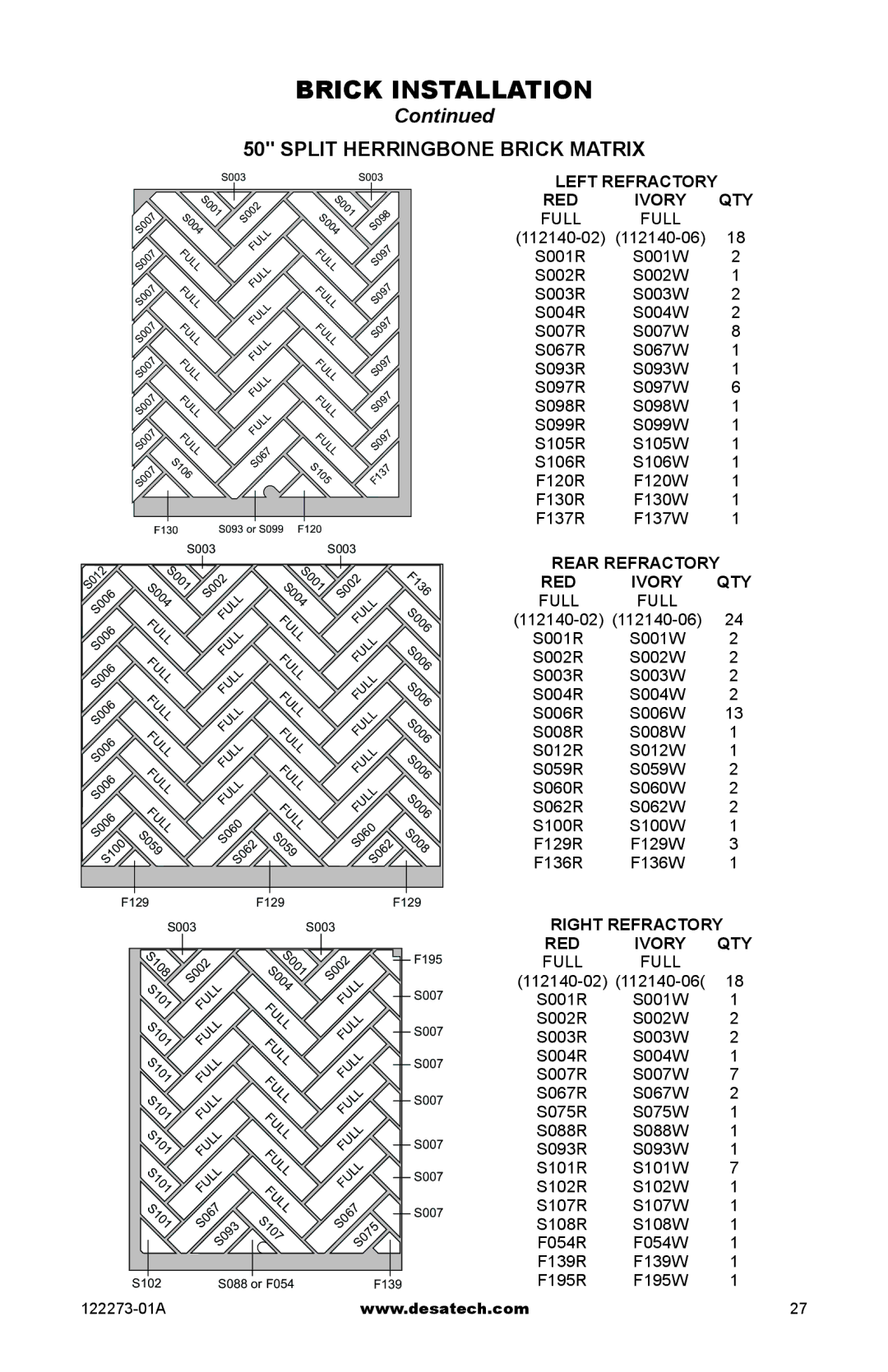 Desa WCM-50J, WCM-36J, WCM-42J, (V)JM36, (V)JM50 SERIES installation manual S10 