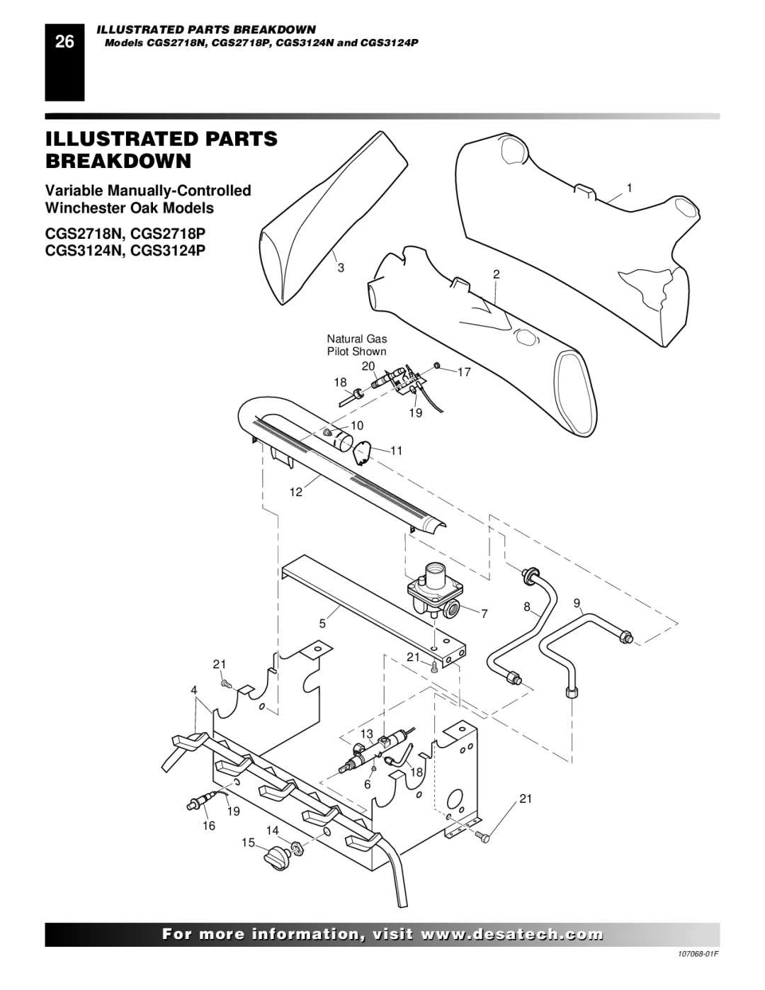 Desa CGS2718P, CGS2718N, CGS3124P, CGS3124N, CLD3018PA, CLD3018NA, CLD3924PTA, CLD3924NTA, CLD3018PT, CLD3018NA 