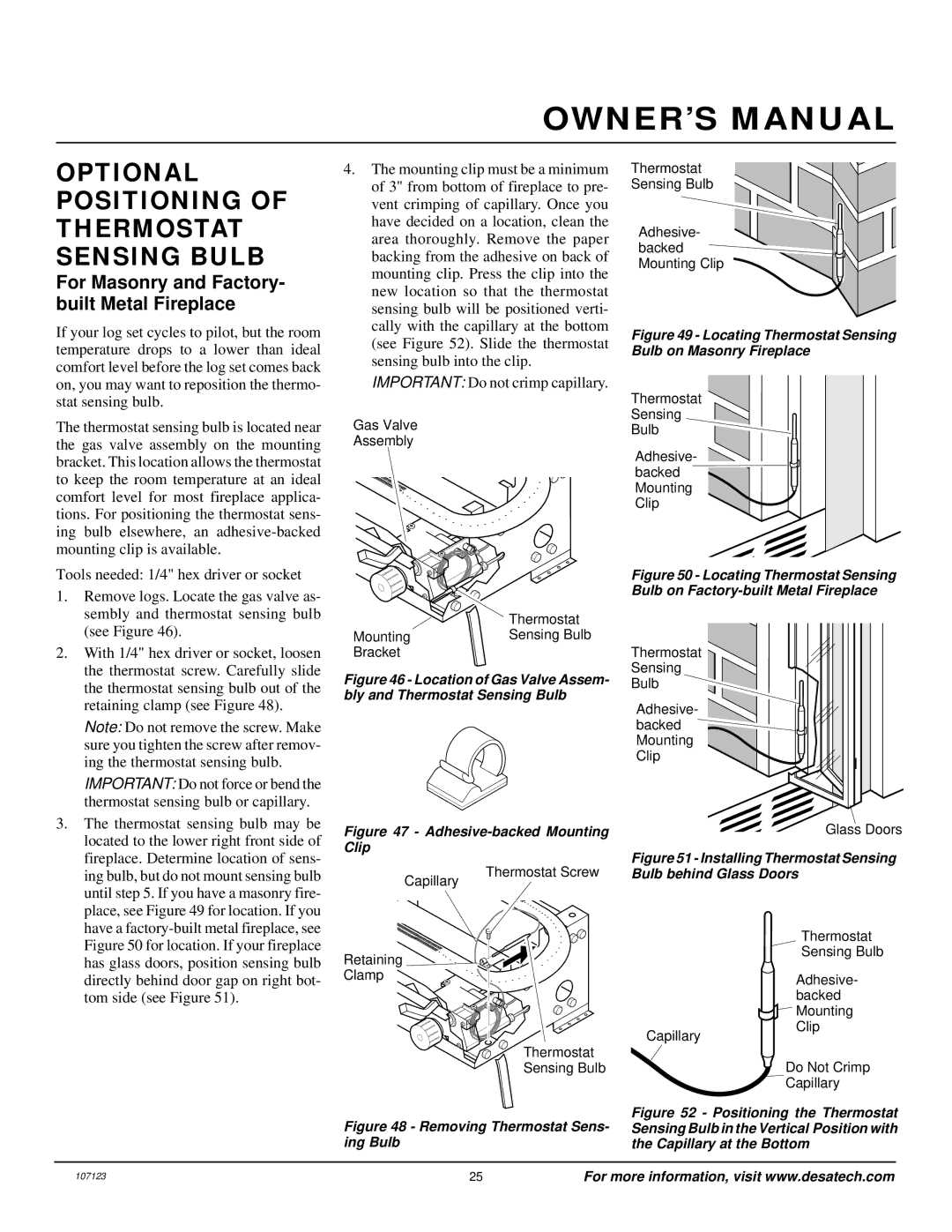 Desa CGD3924NT, CGD3930NT, CGD3018NT, CGB3924NT, CGB3930NT, CCL3018NT, CCL3924NT, CCL3930NT installation manual 