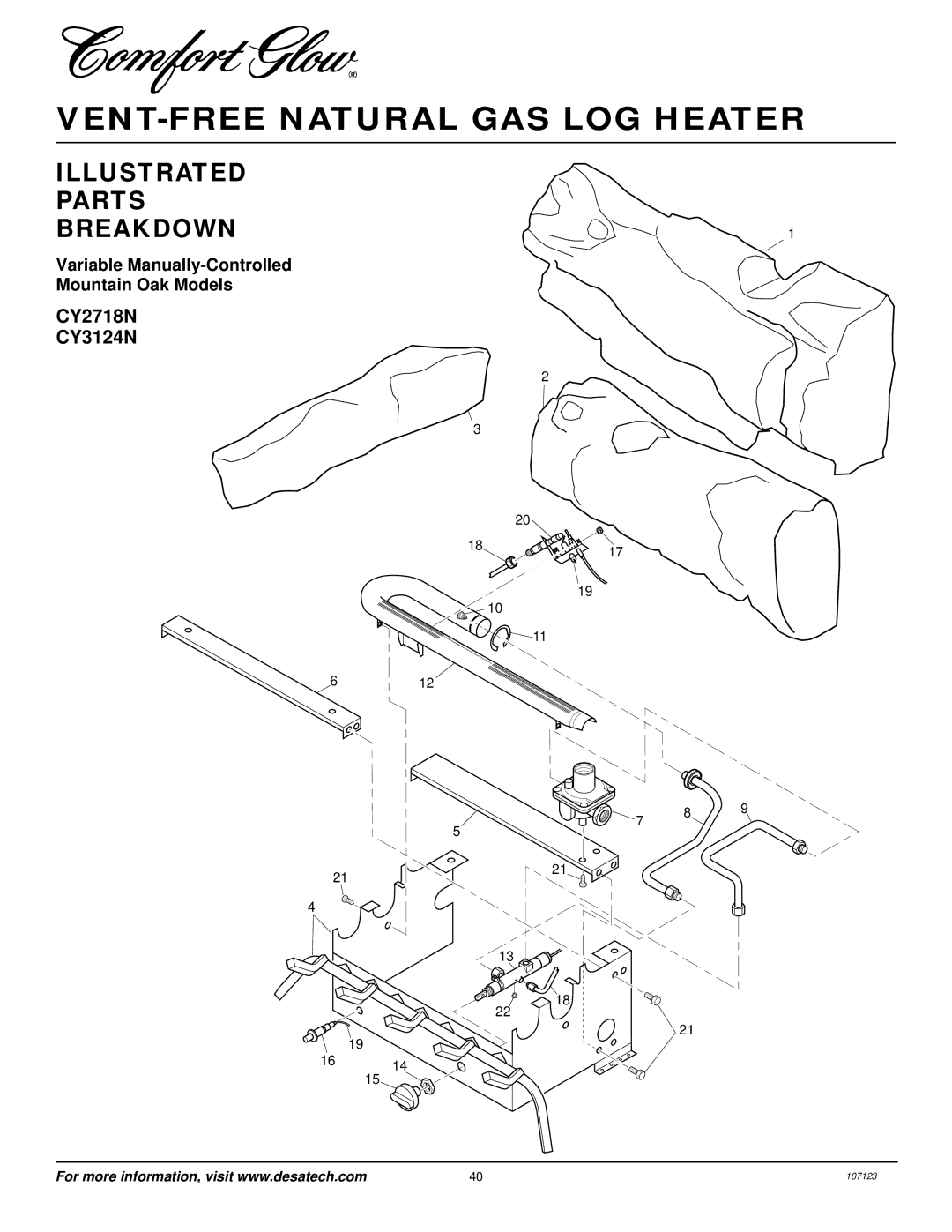 Desa CGD3924NT, CGD3930NT, CGD3018NT, CGB3924NT, CGB3930NT, CCL3018NT, CCL3924NT, CCL3930NT installation manual 