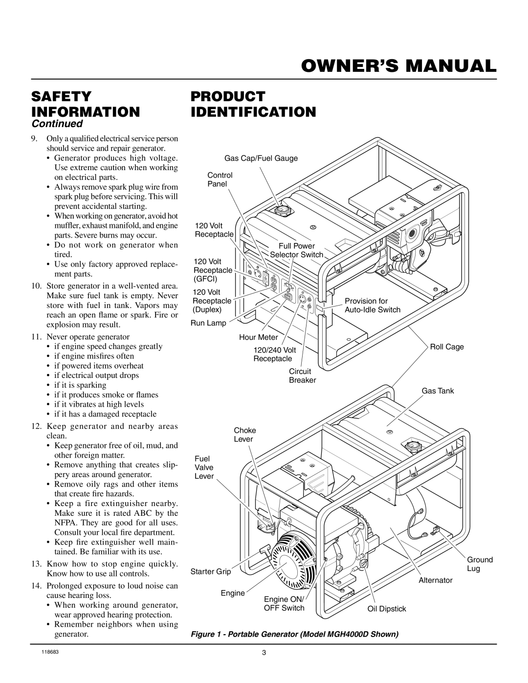 Desa Hwi3000a, Mgh3000ga, Mgh3000a, Mgh4000d, Mgh4000di, Mgh5000e, Mgh5000ei, Mgh5000eie, Mgh6500aie Generator 