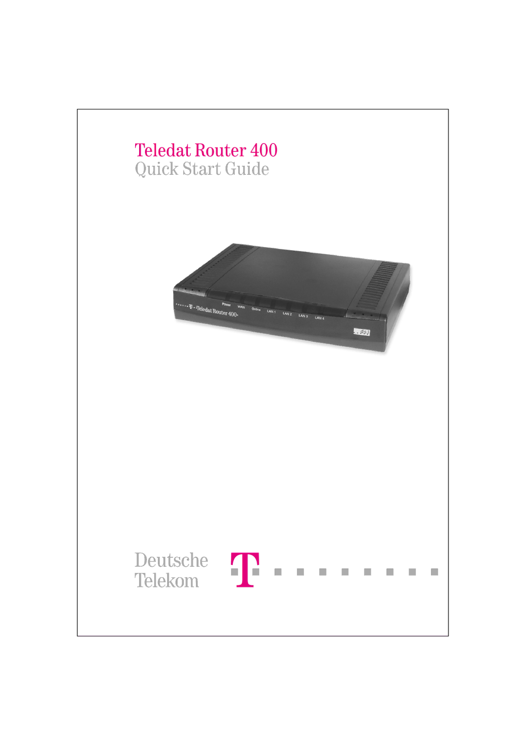 Deutsche Telekom 400 quick start Deutsche 