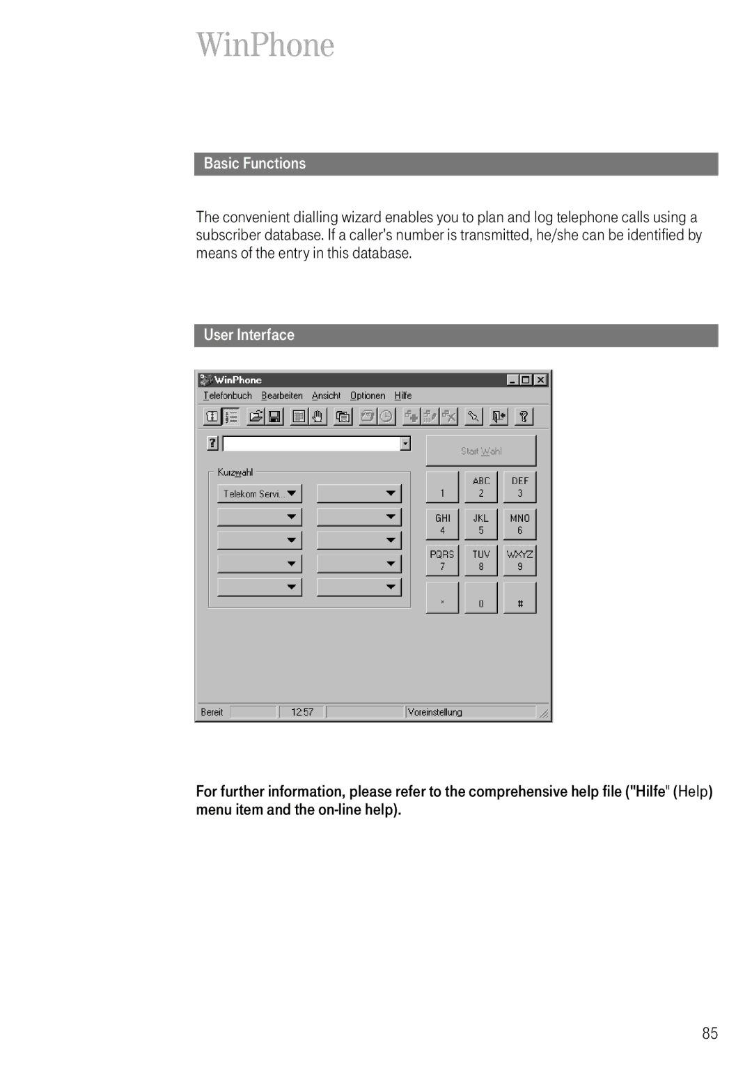 Deutsche Telekom 704PC manual WinPhone, User Interface 