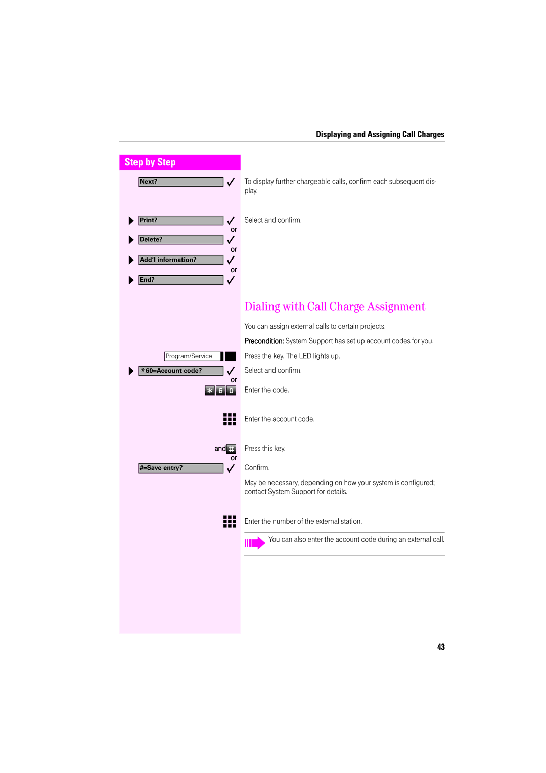 Deutsche Telekom F400, F600, F200 operating instructions You can assign external calls to certain projects 