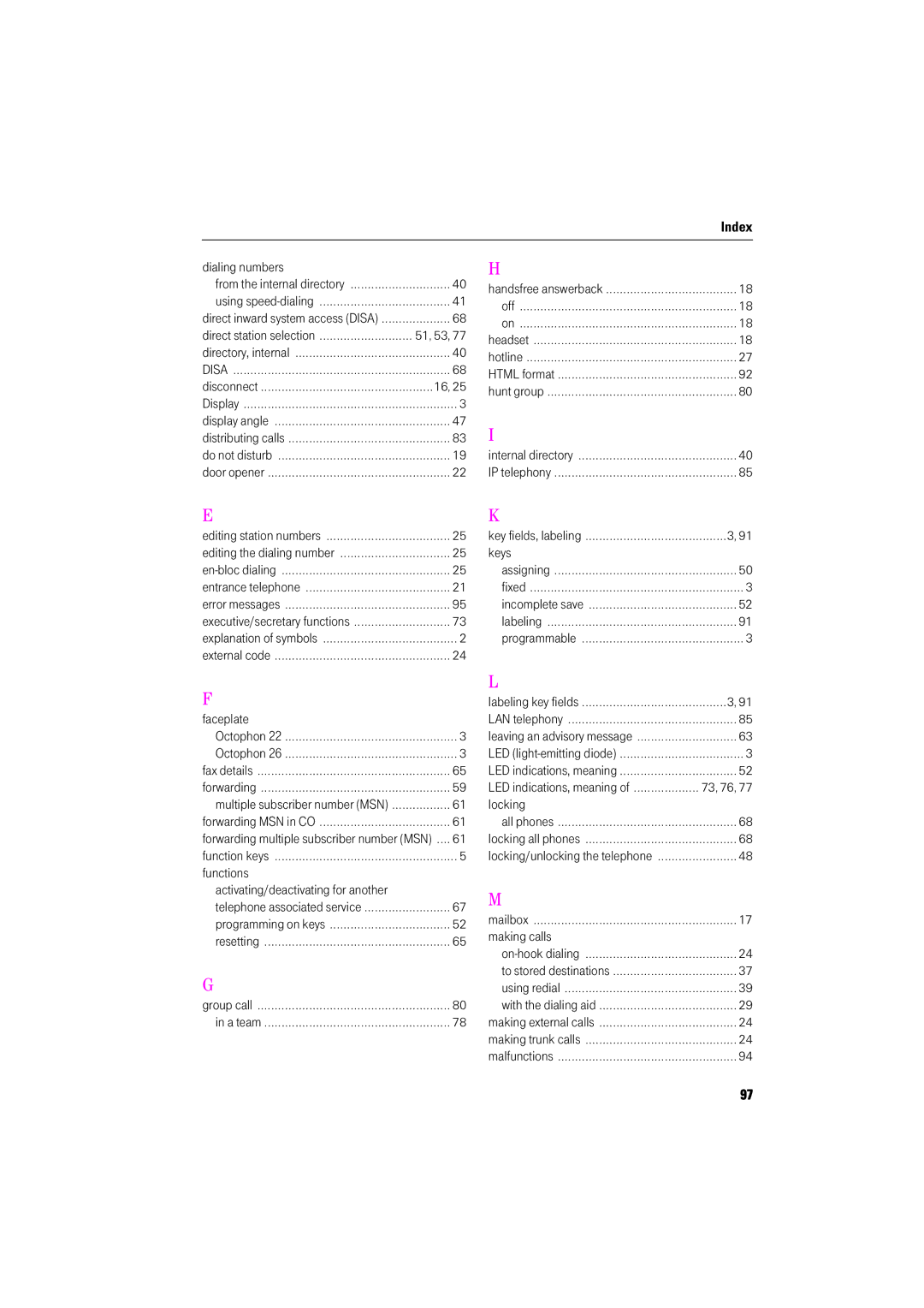 Deutsche Telekom F400, F600, F200 operating instructions Dialing numbers, Faceplate, Functions, Locking, Making calls 