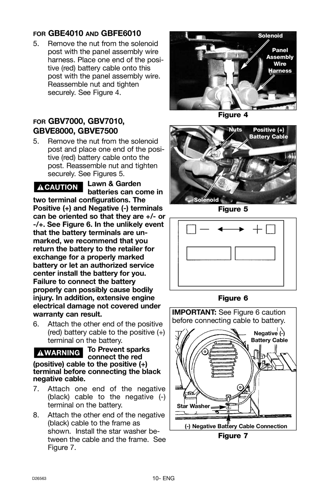 DeVillbiss Air Power Company D26563 warranty For GBE4010 and GBFE6010 