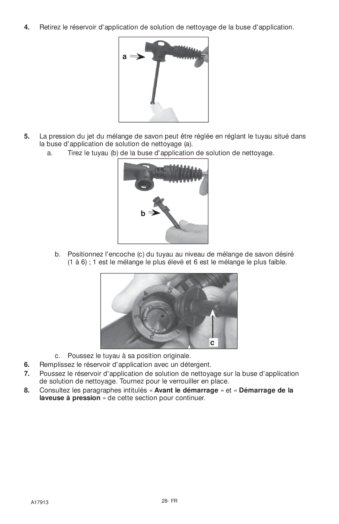 DeVillbiss Air Power Company VR1600E important safety instructions A17913 28- FR 