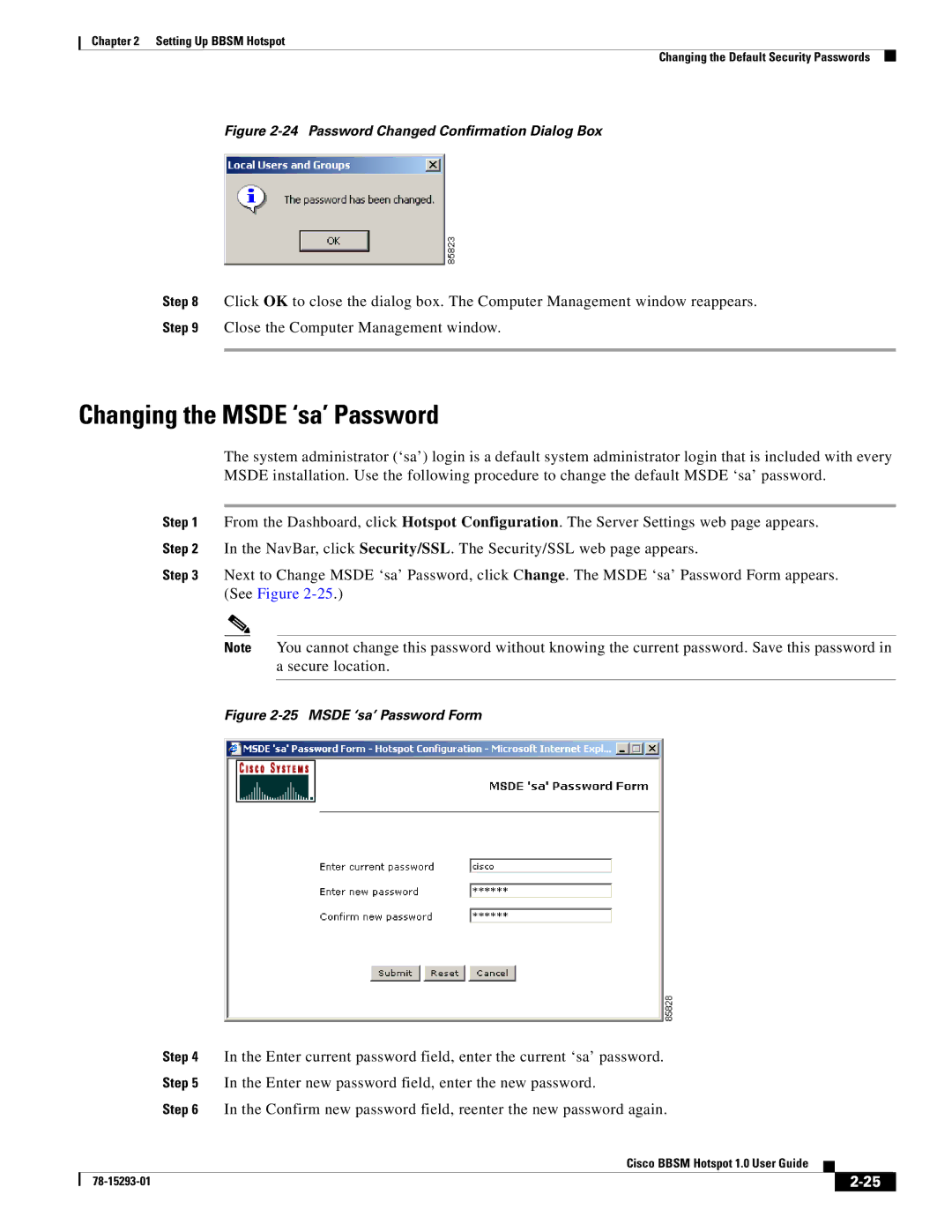 DeWalt 1 appendix Changing the Msde ‘sa’ Password, Password Changed Confirmation Dialog Box 