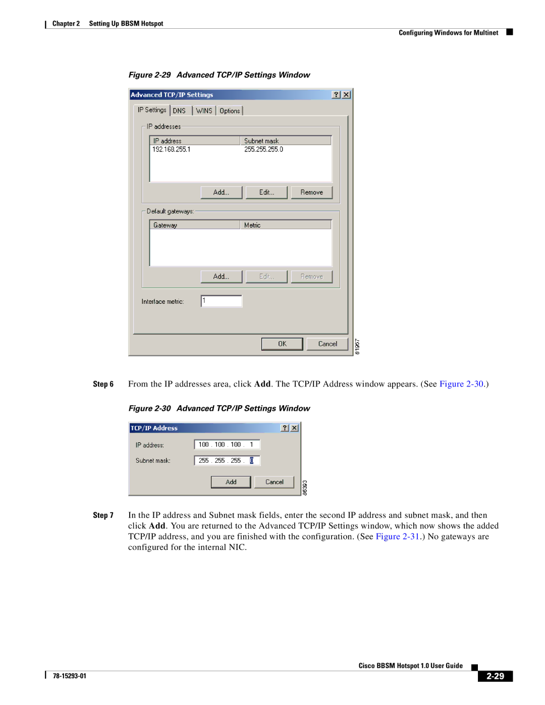 DeWalt 1 appendix Advanced TCP/IP Settings Window 