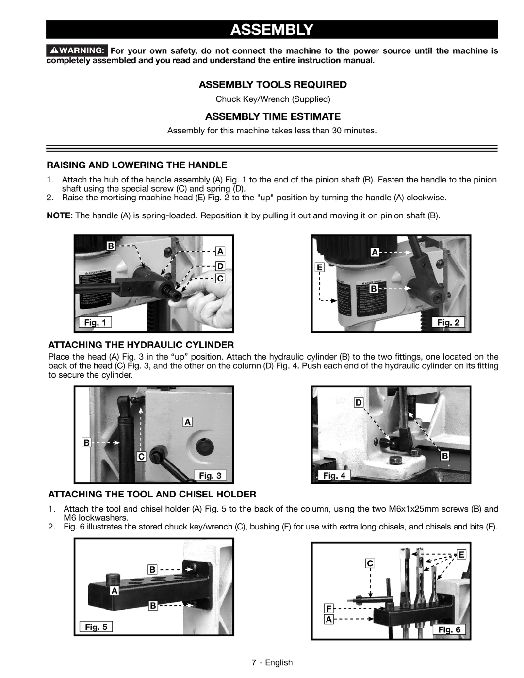 DeWalt 14-65l instruction manual Assembly Tools Required, Assembly Time Estimate 