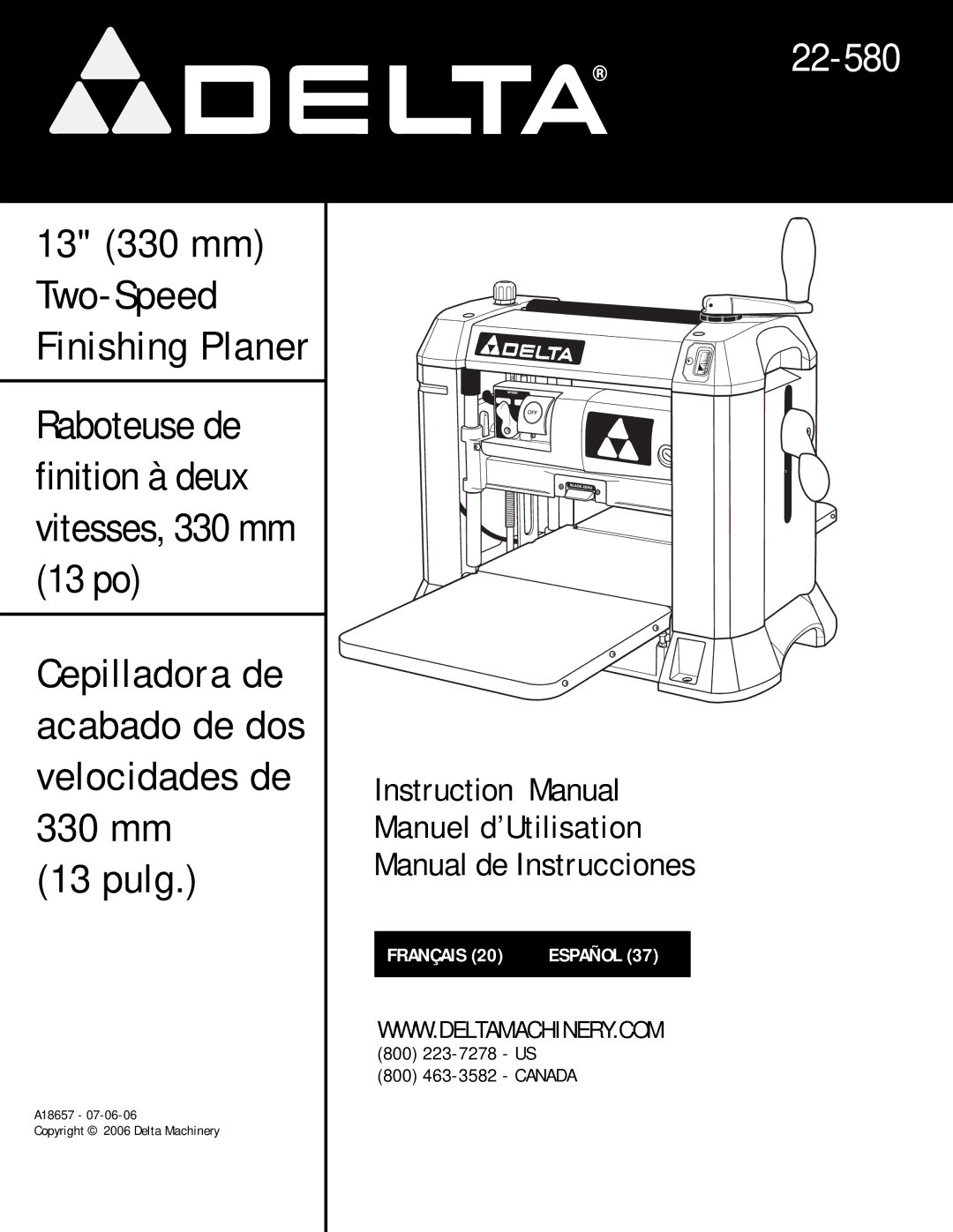 DeWalt 18657 instruction manual 22-580 