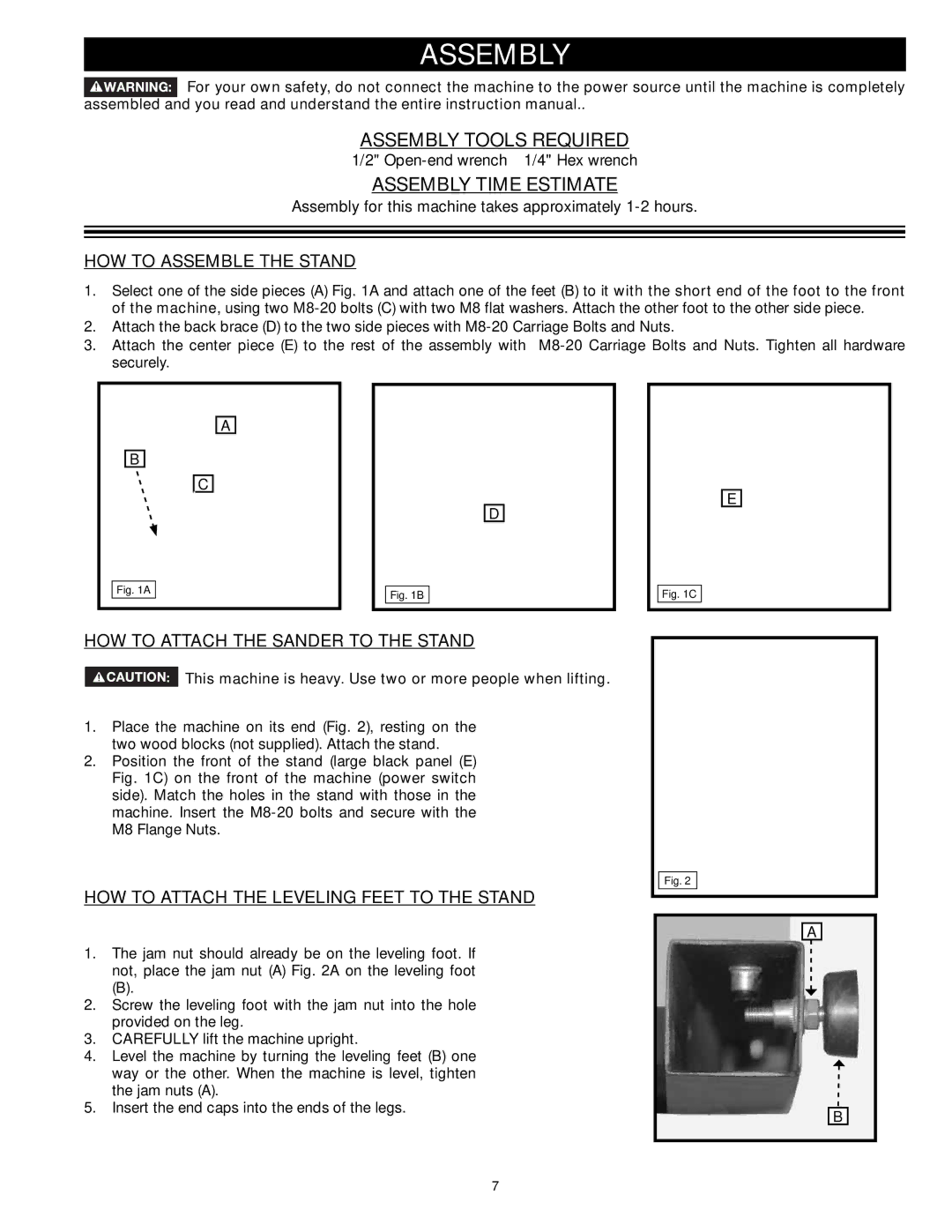 DeWalt 31-260X instruction manual Assembly Tools Required, Assembly Time Estimate 