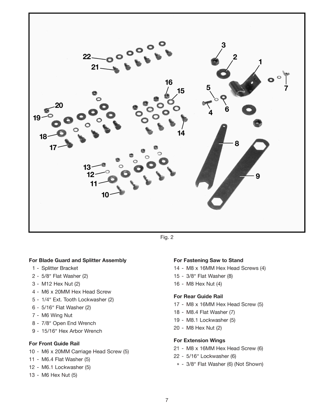 DeWalt 36-600 instruction manual For Rear Guide Rail 