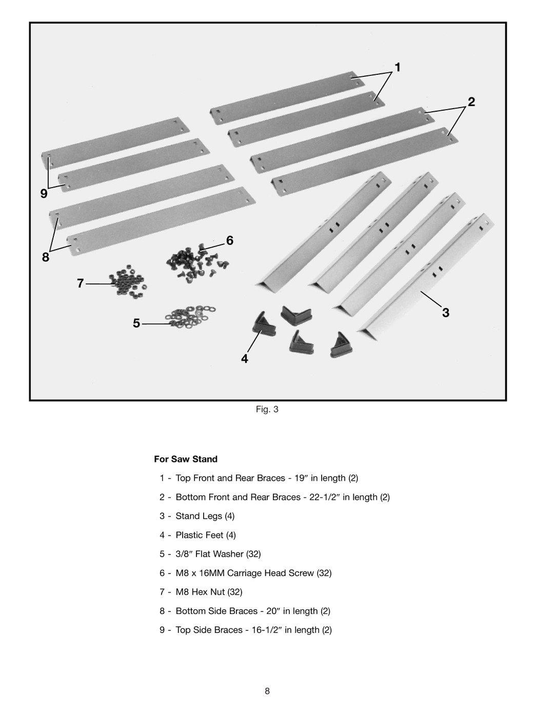 DeWalt 36-600 instruction manual For Saw Stand 