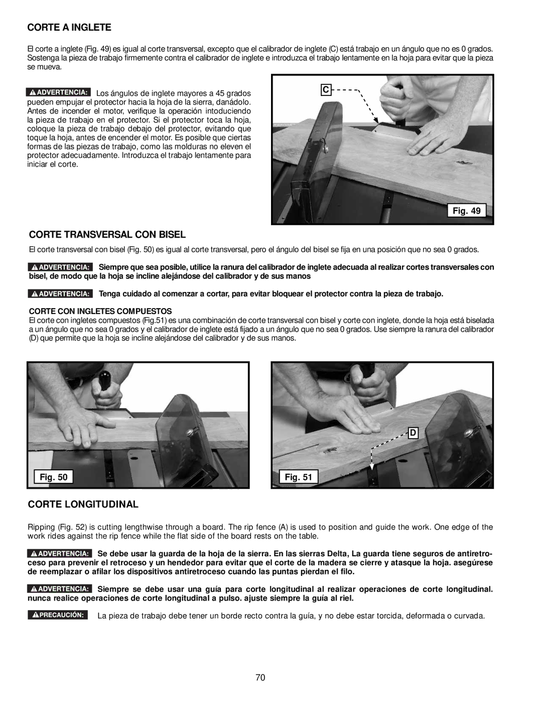 DeWalt 36-714 Corte a Inglete, Corte Transversal CON Bisel, Corte Longitudinal, Corte CON Ingletes Compuestos 