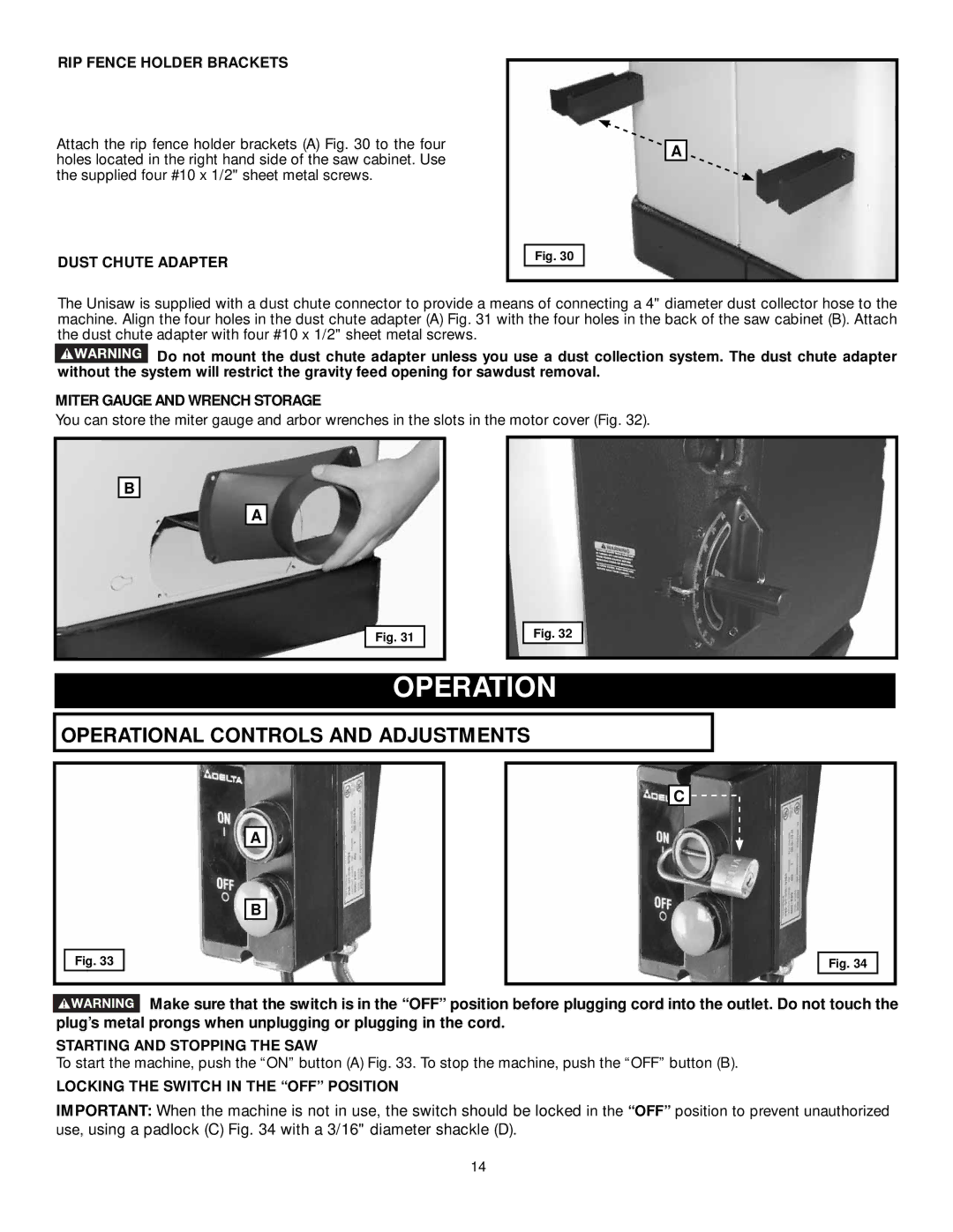 DeWalt 36-L53L, 36-L31X, 36-L51X, 36-L51L instruction manual Operation 