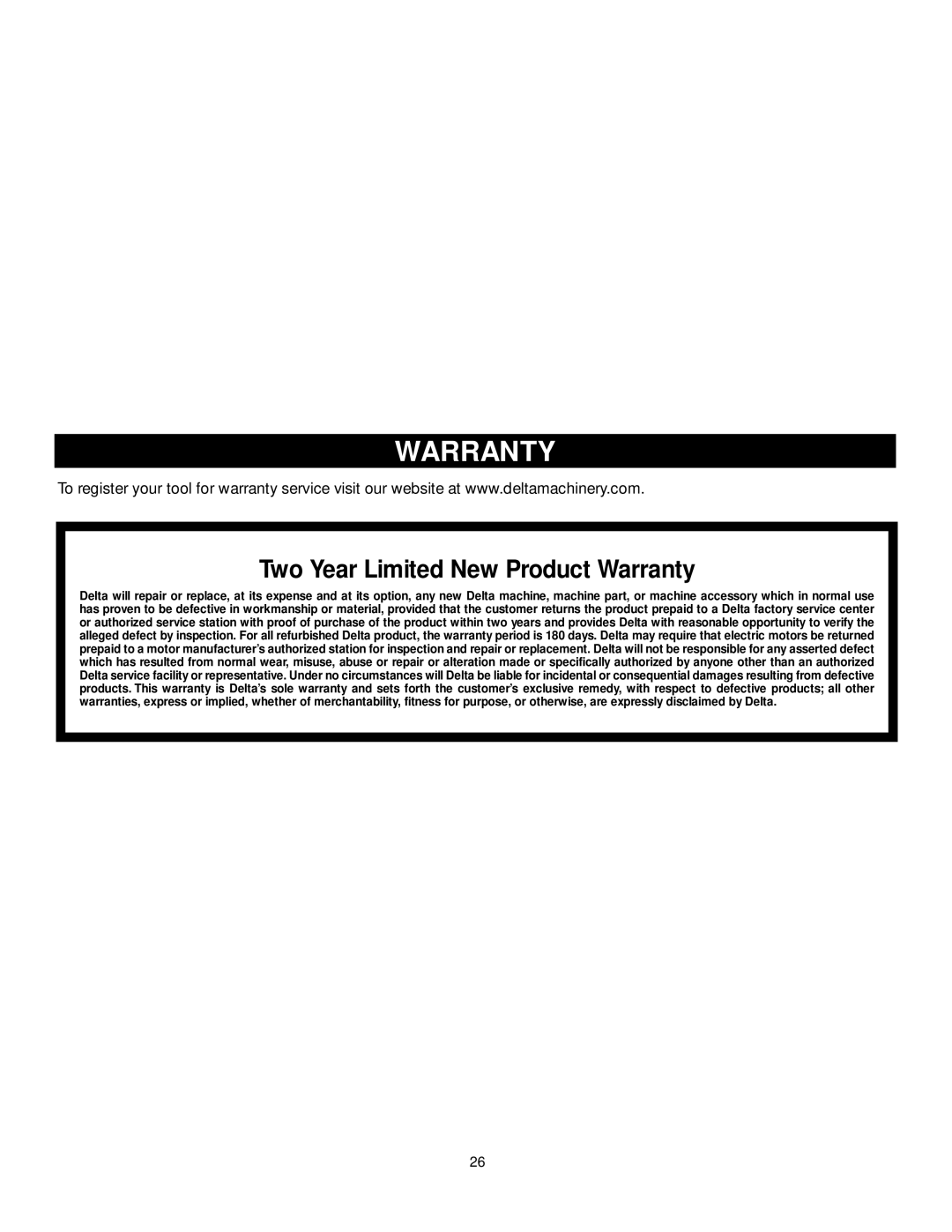 DeWalt 36-L53L, 36-L31X, 36-L51X, 36-L51L instruction manual Two Year Limited New Product Warranty 