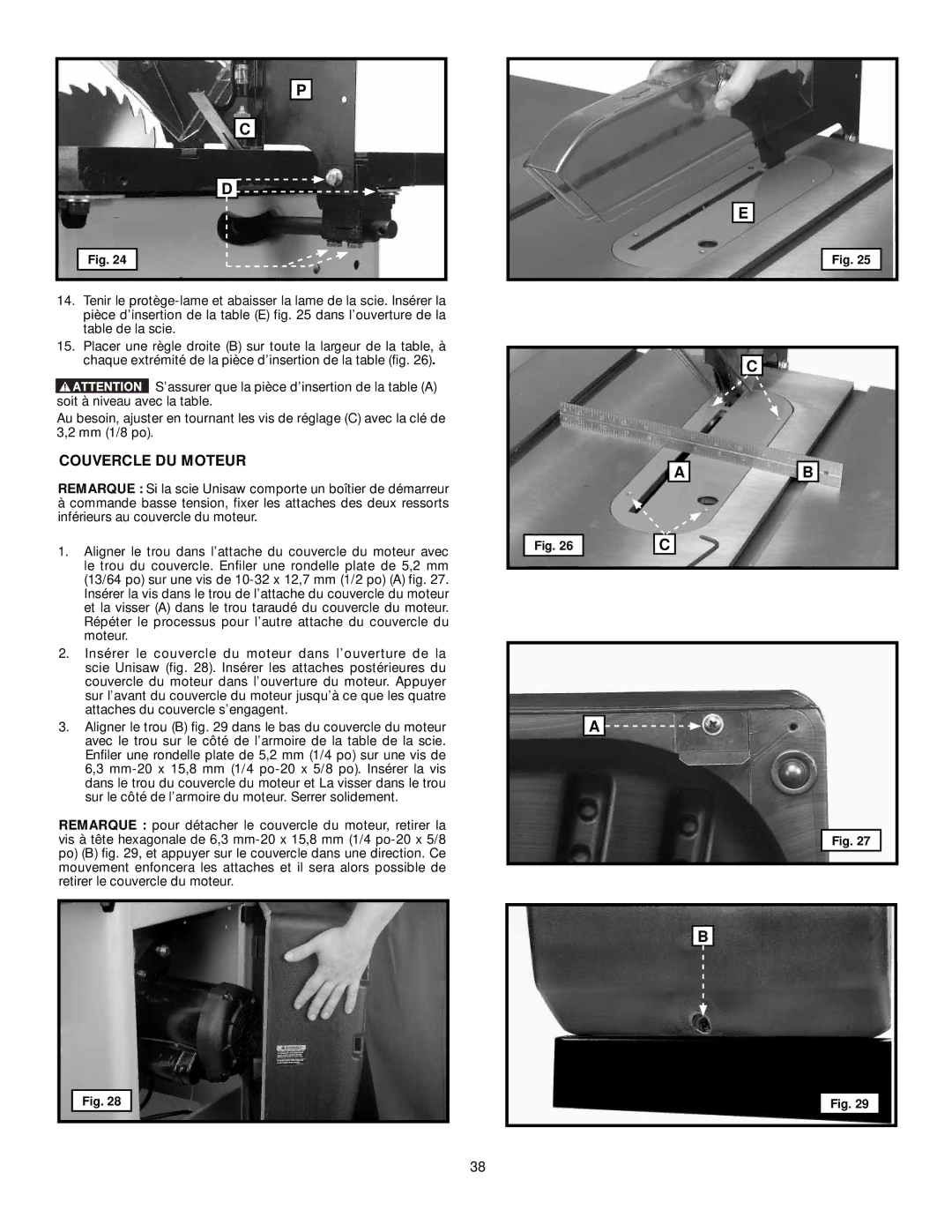 DeWalt 36-L53L, 36-L31X, 36-L51X, 36-L51L instruction manual Couvercle DU Moteur 