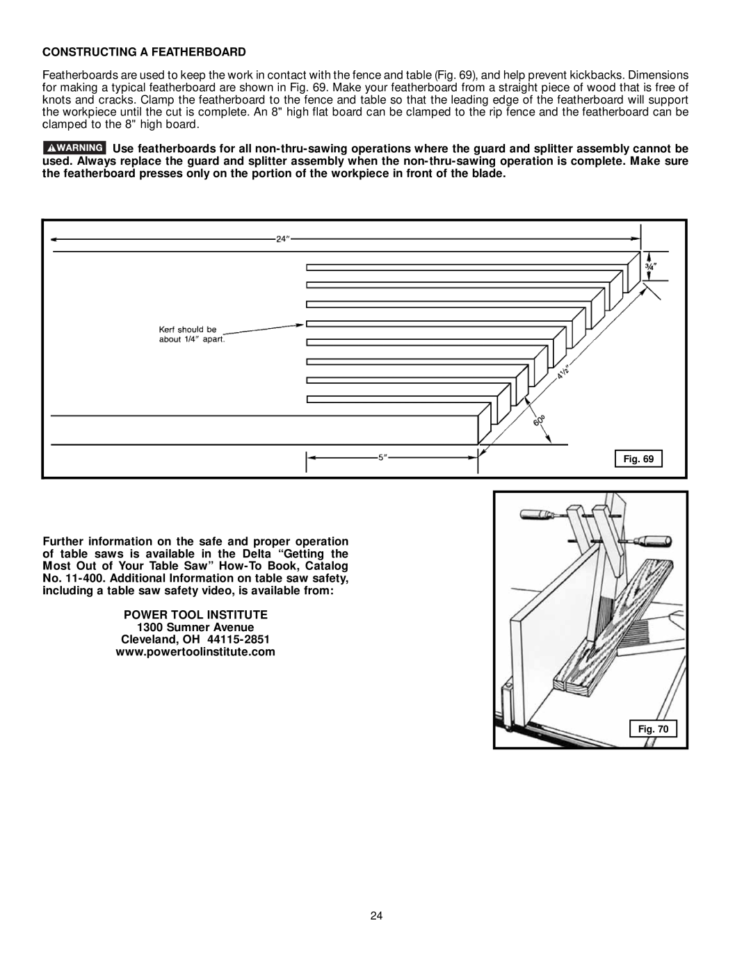 DeWalt 36-L31X, 36-L53L, 36-L51X, 36-L51L instruction manual Constructing A Featherboard 