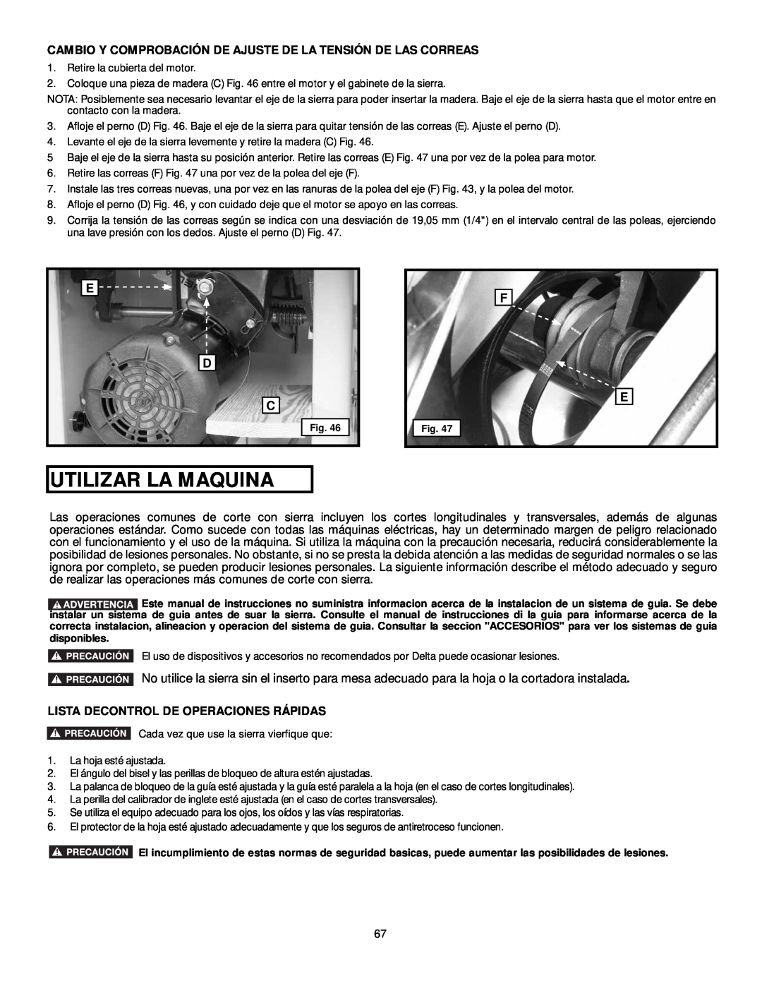 DeWalt 36-L31X, 36-L53L, 36-L51X, 36-L51L instruction manual Utilizar La Maquina 