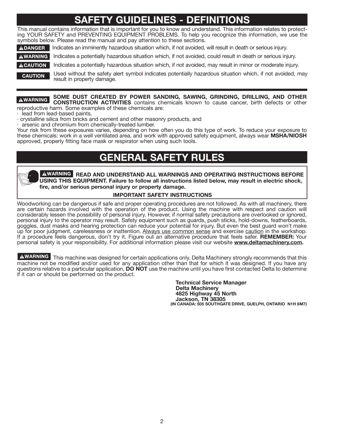 DeWalt 37-360 instruction manual Safety Guidelines Definitions, General Safety Rules 