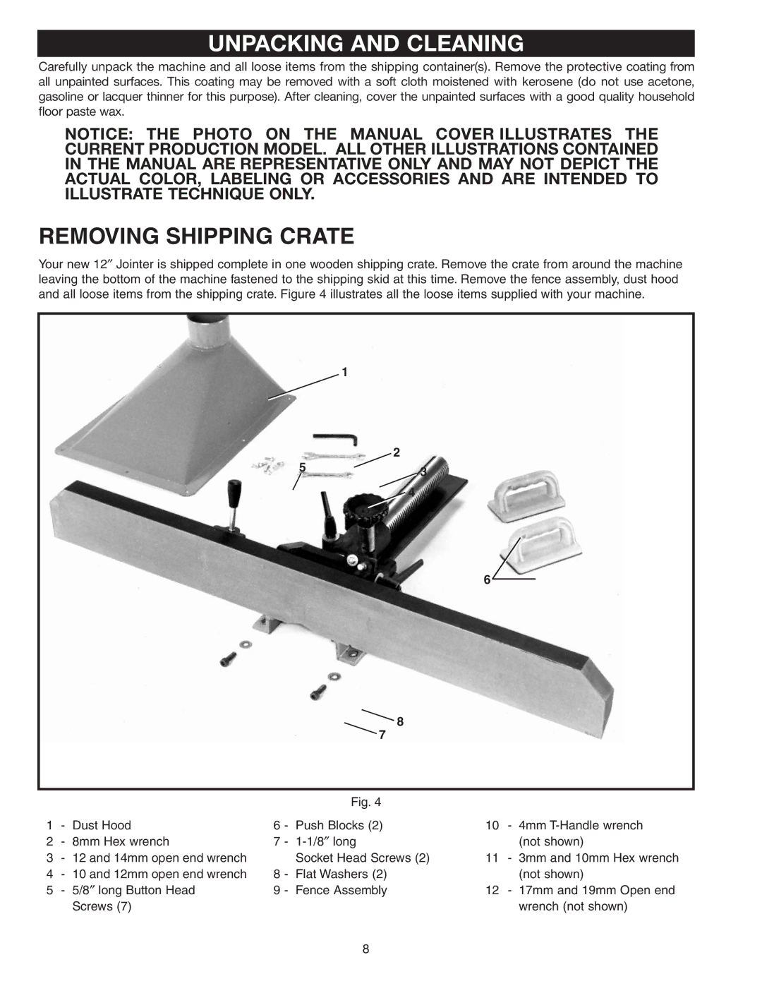 DeWalt 37-360 instruction manual Unpacking and Cleaning, Removing Shipping Crate 