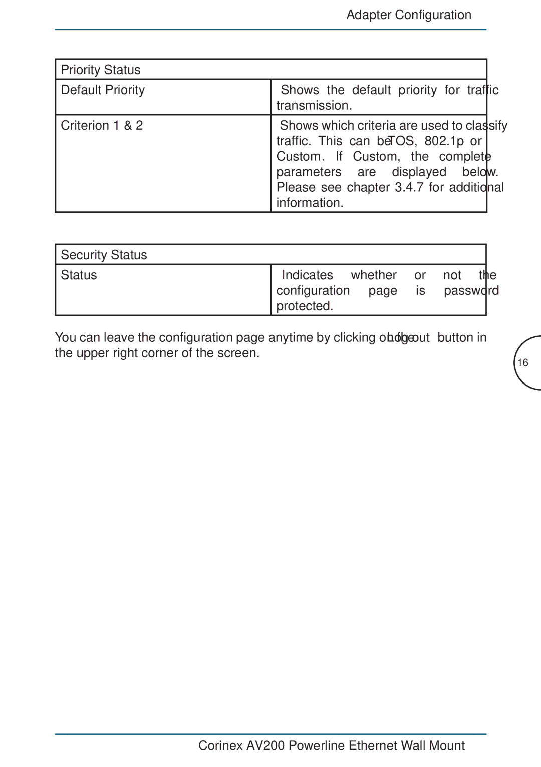 DeWalt AV200 manual Priority Status 