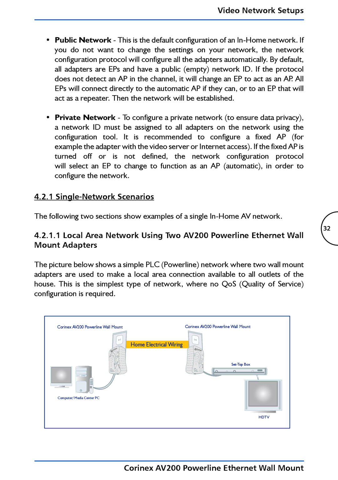 DeWalt AV200 manual Single-Network Scenarios 