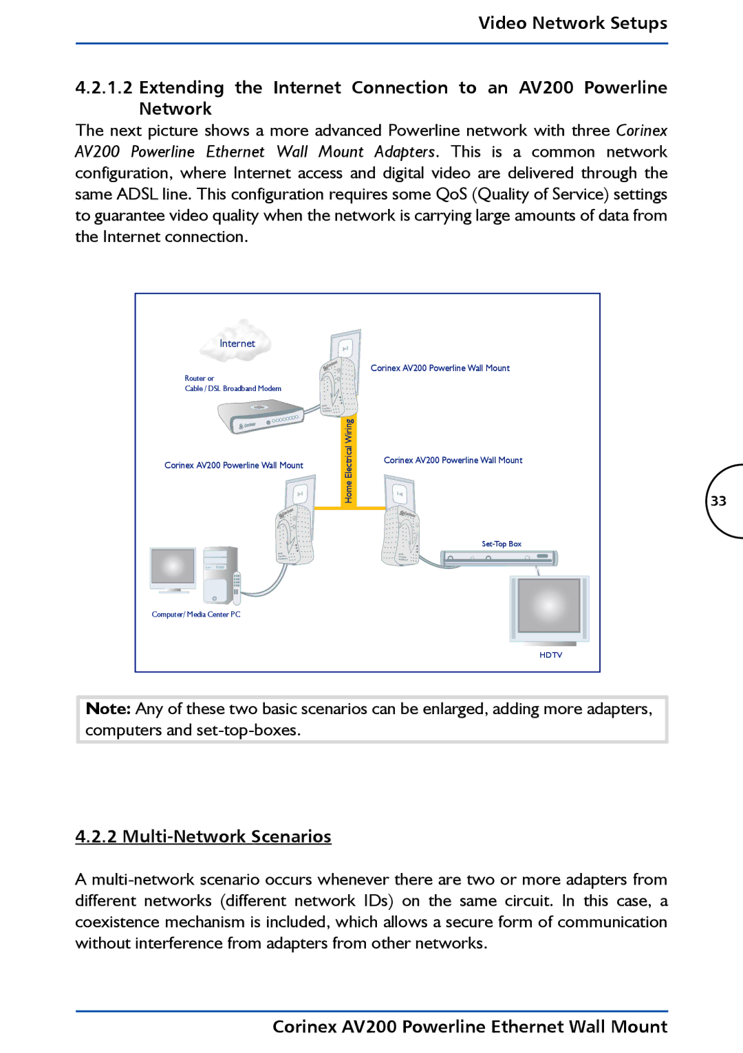 DeWalt AV200 manual Multi-Network Scenarios, Internet 