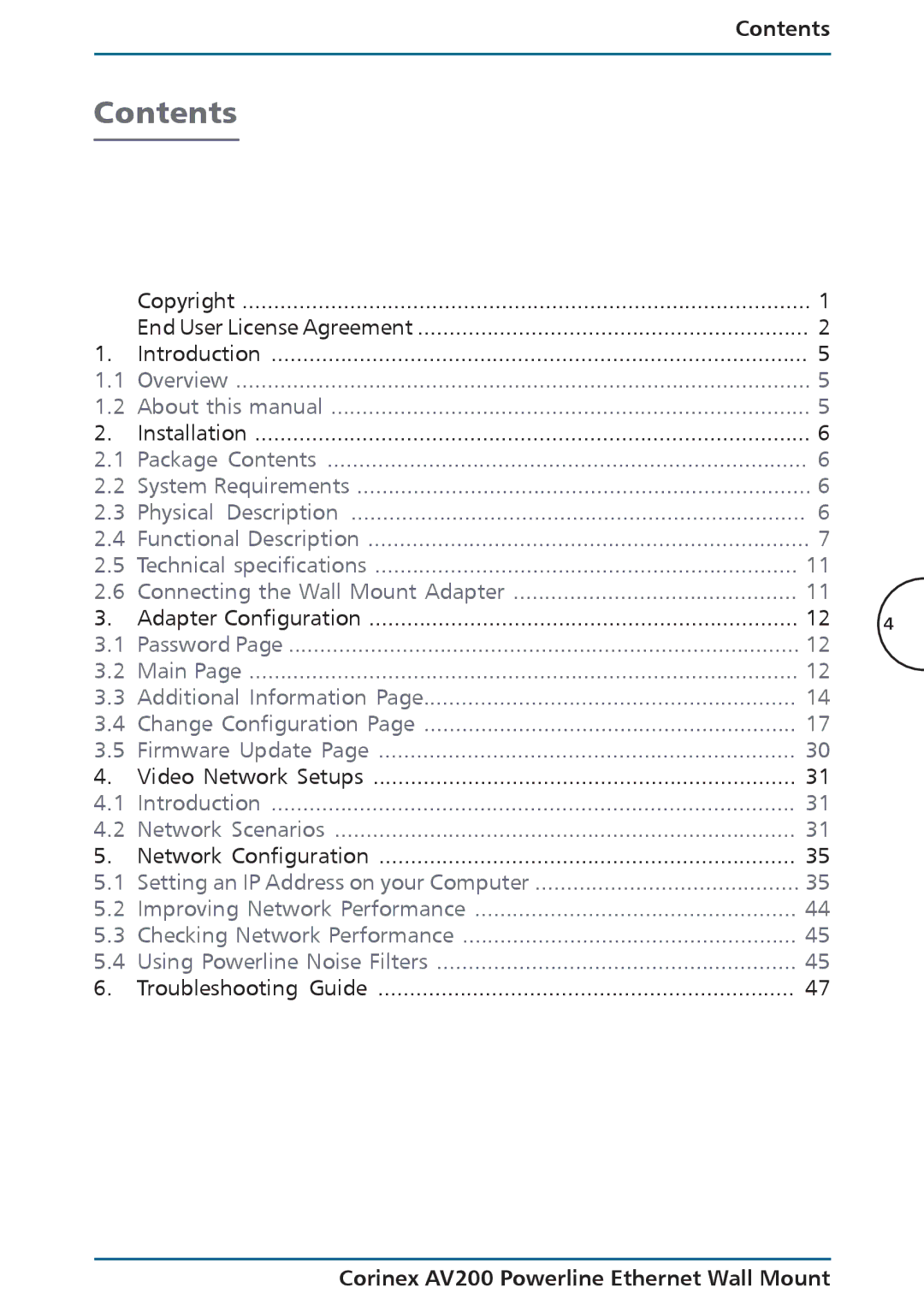 DeWalt AV200 manual Contents 