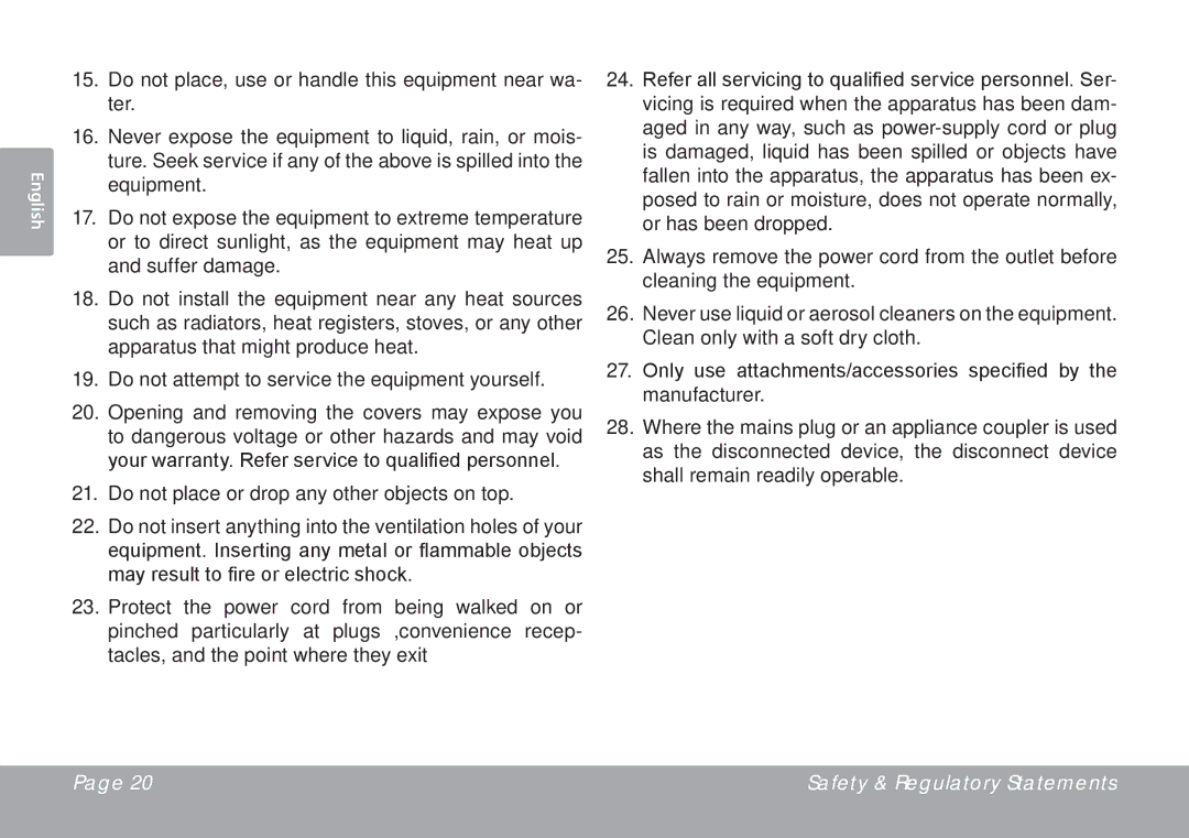 DeWalt CSMP145 instruction manual Safety & Regulatory Statements 