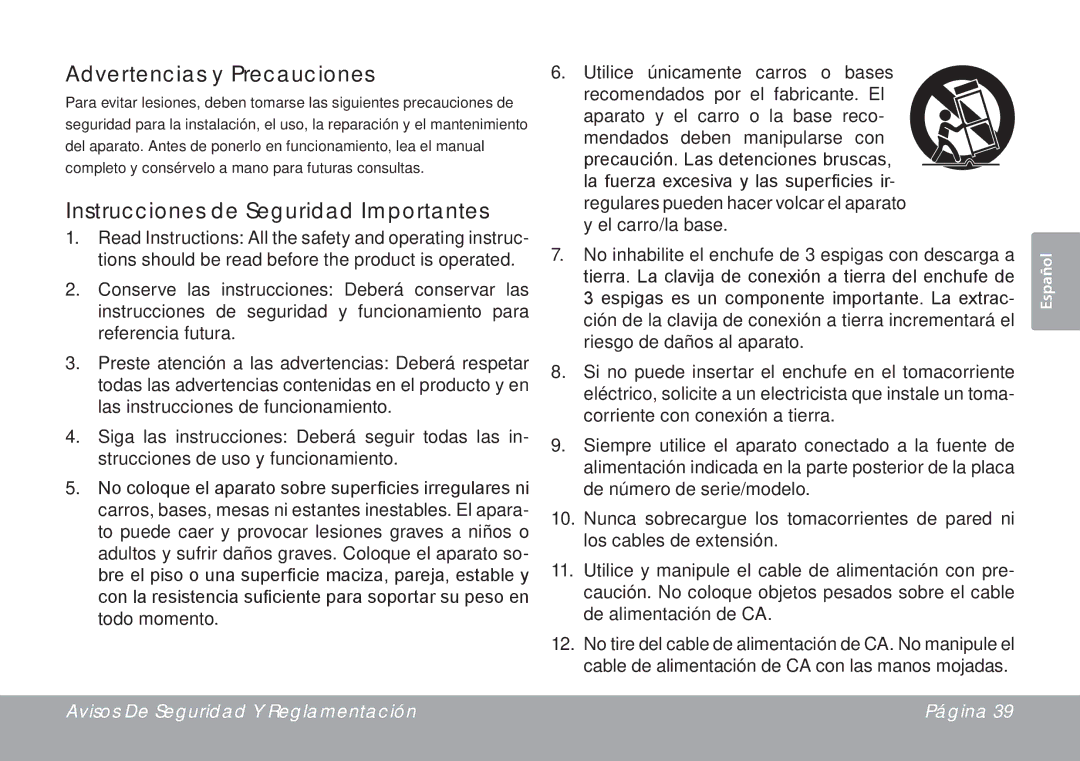 DeWalt CSMP145 instruction manual Advertencias y Precauciones, Instrucciones de Seguridad Importantes 