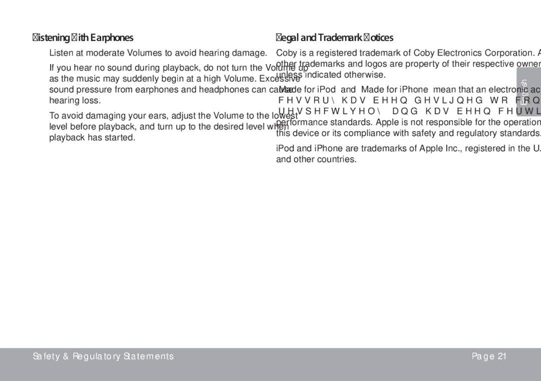 DeWalt CSMP175 instruction manual Listening with Earphones 